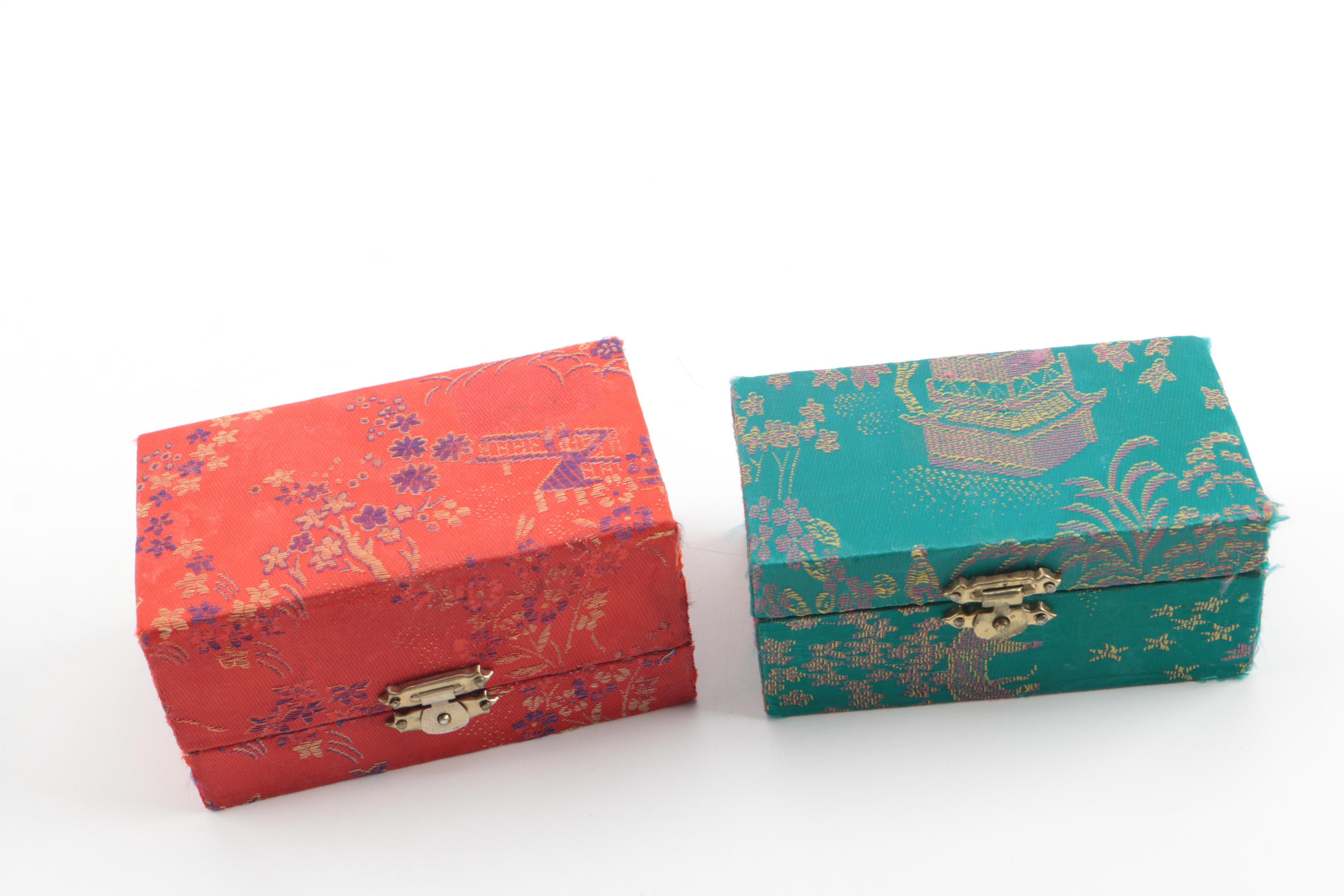 Asian Souvenirs and Decor Including JW Stannard Energy Chime and Baoding Balls