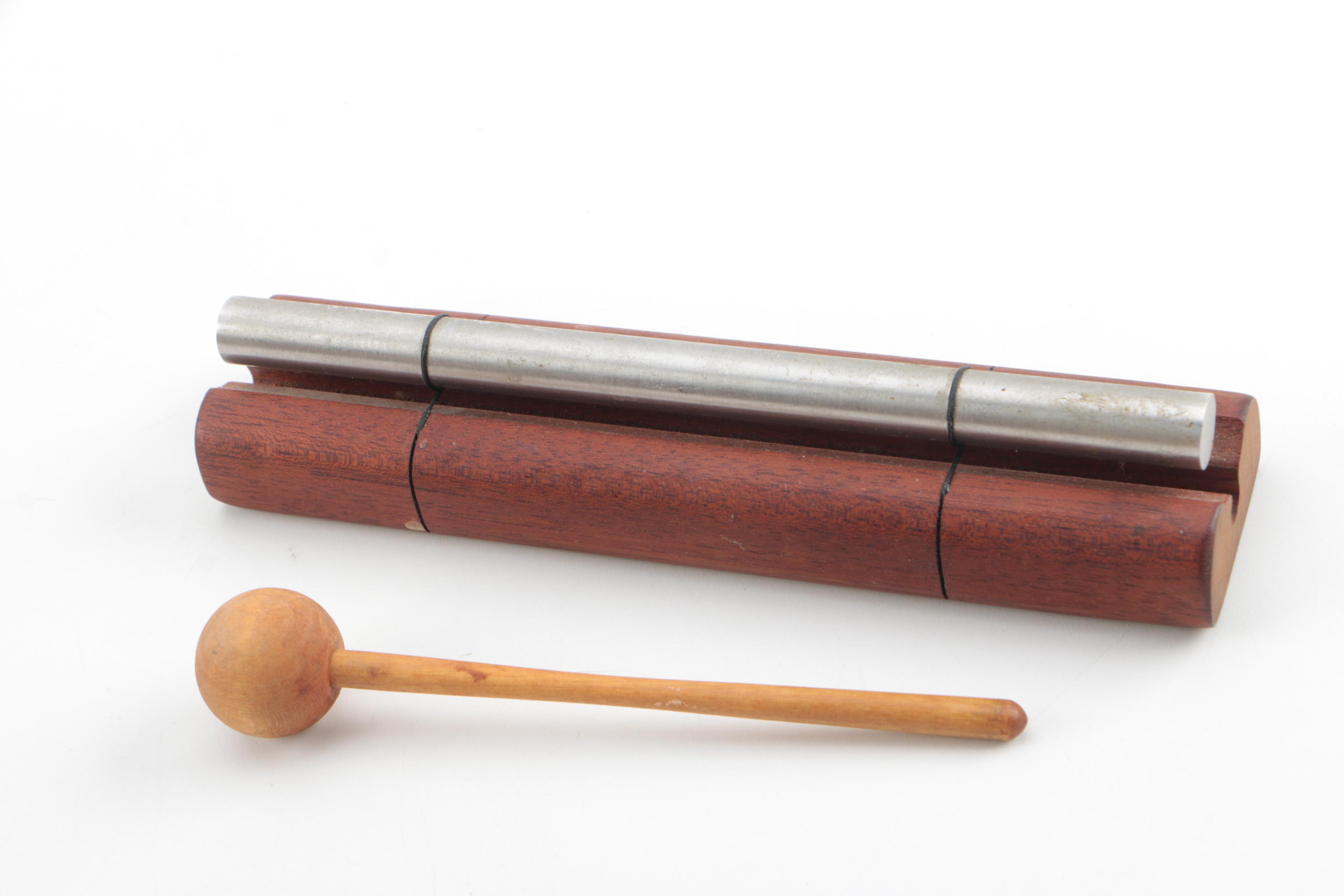 Asian Souvenirs and Decor Including JW Stannard Energy Chime and Baoding Balls