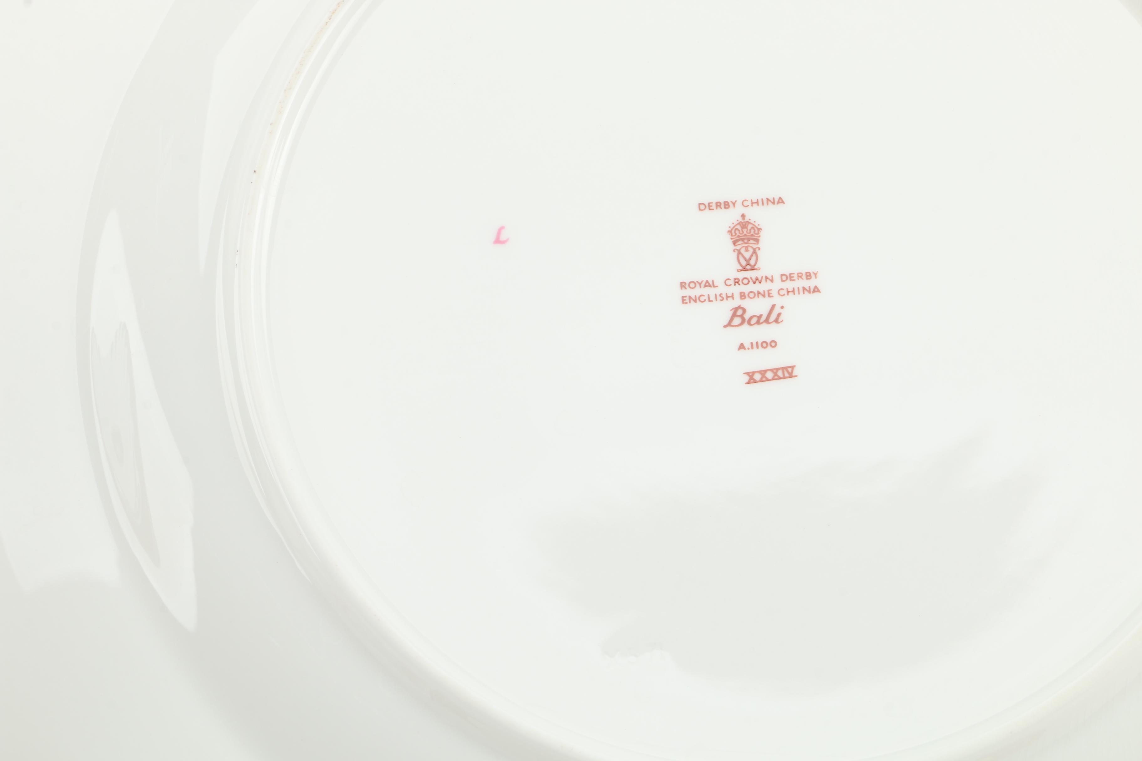 Royal Crown Derby "Bali" Bone China Dinnerware Circa 1975 - 1992