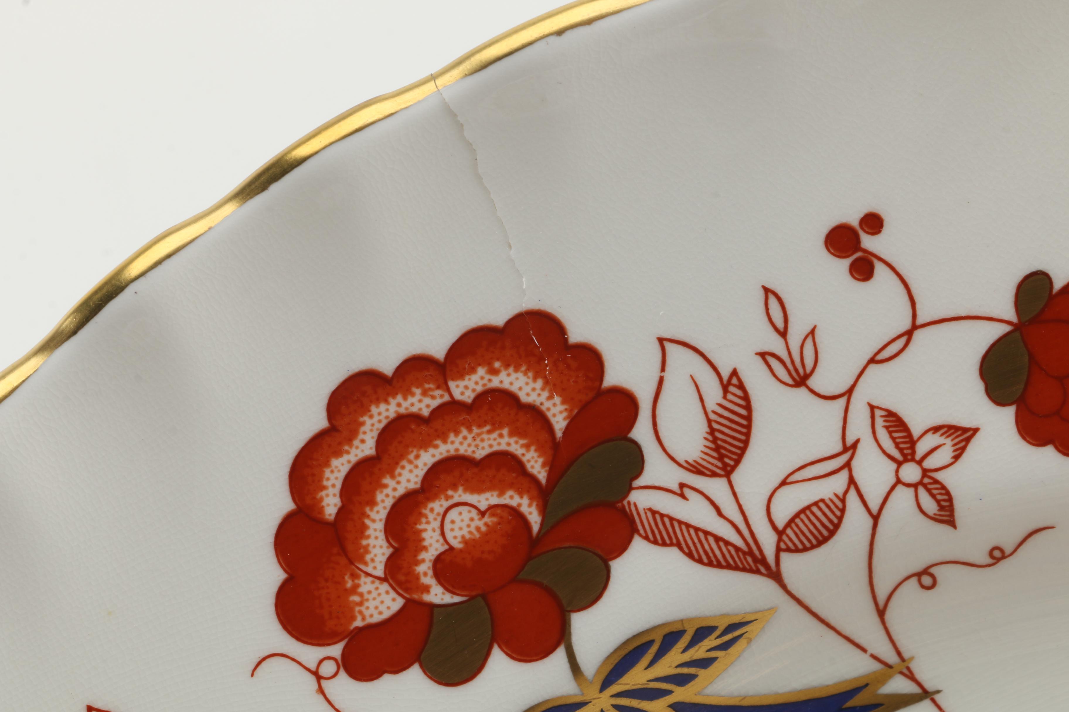 Royal Crown Derby "Bali" Bone China Dinnerware Circa 1975 - 1992