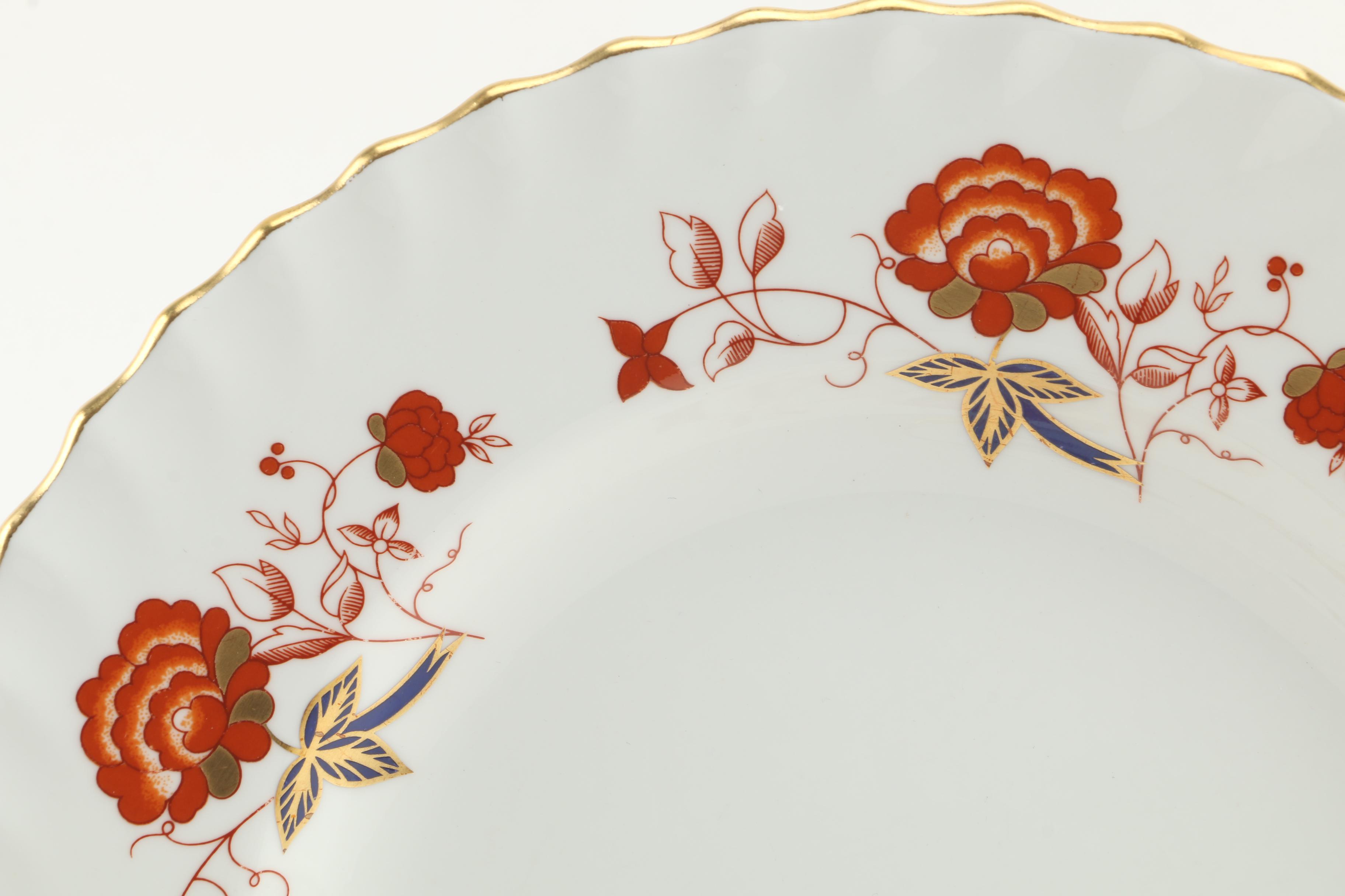 Royal Crown Derby "Bali" Bone China Dinnerware Circa 1975 - 1992