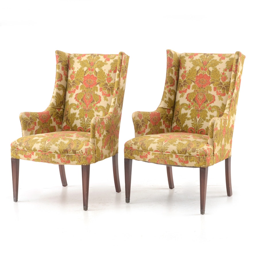 Pair of Vintage Floral Armchairs