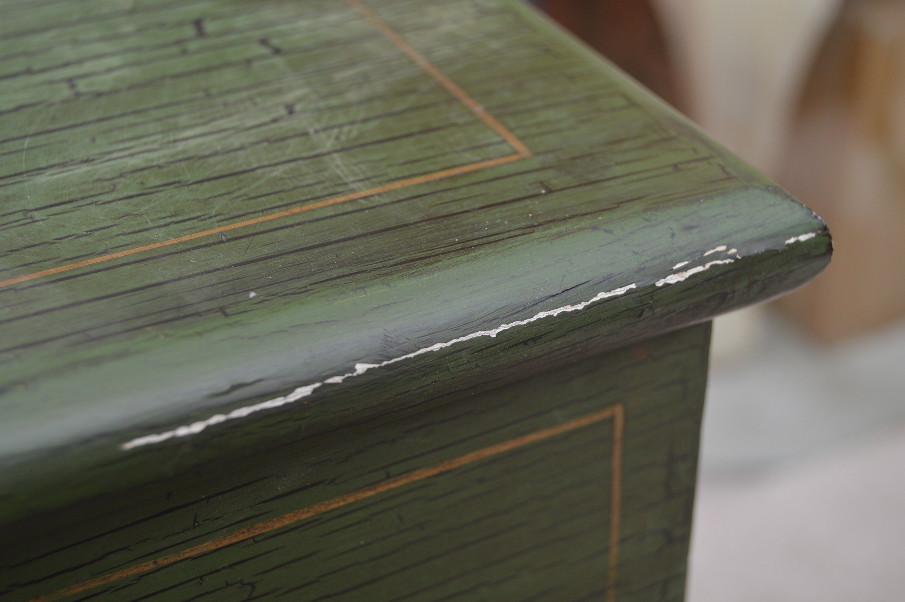 Matched Pair of Painted Asian Inspired Tables