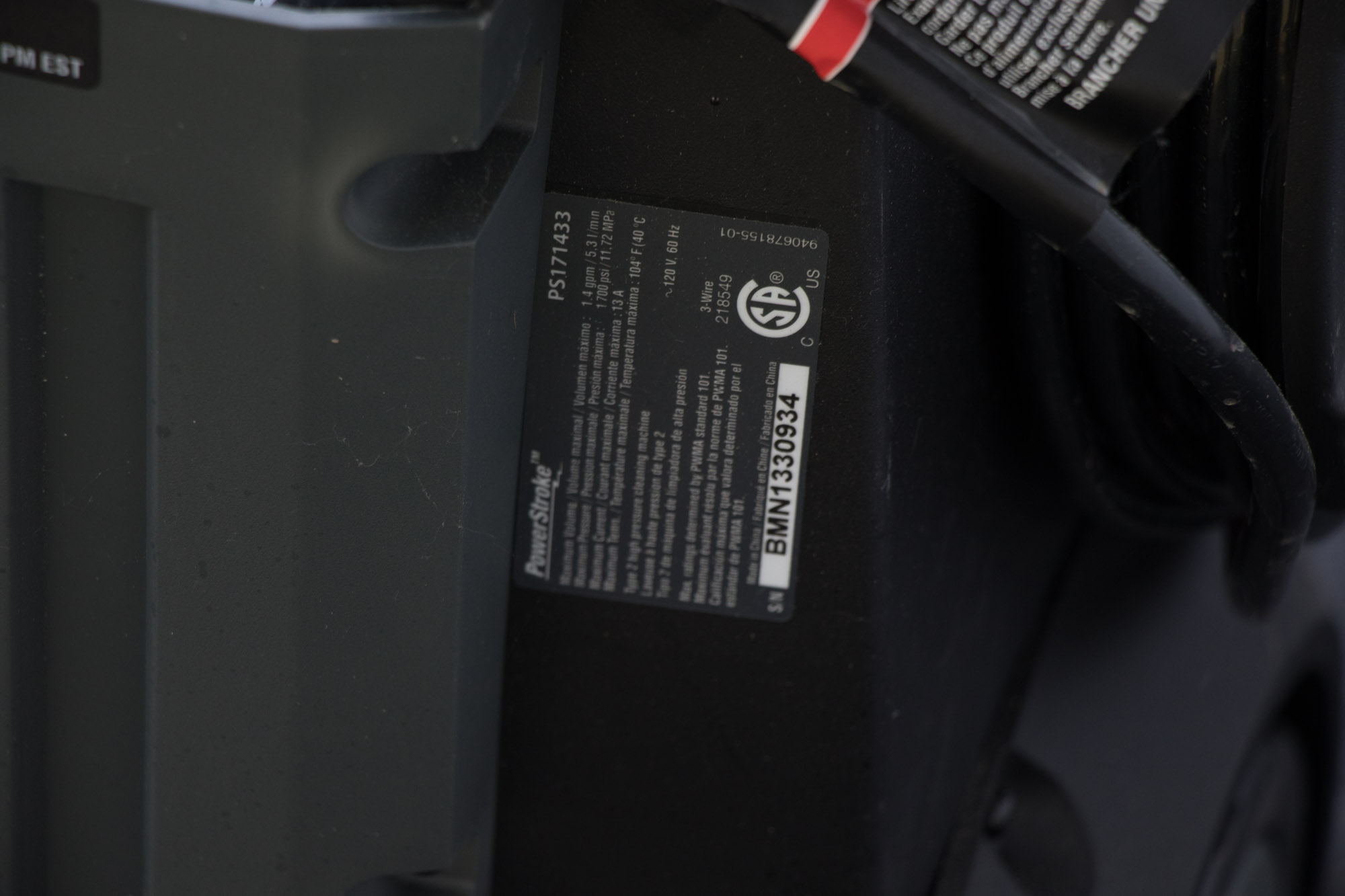 PowerStroke 1700 PSI Pressure Washer and Kenmore Power Spray Carpet Cleaner