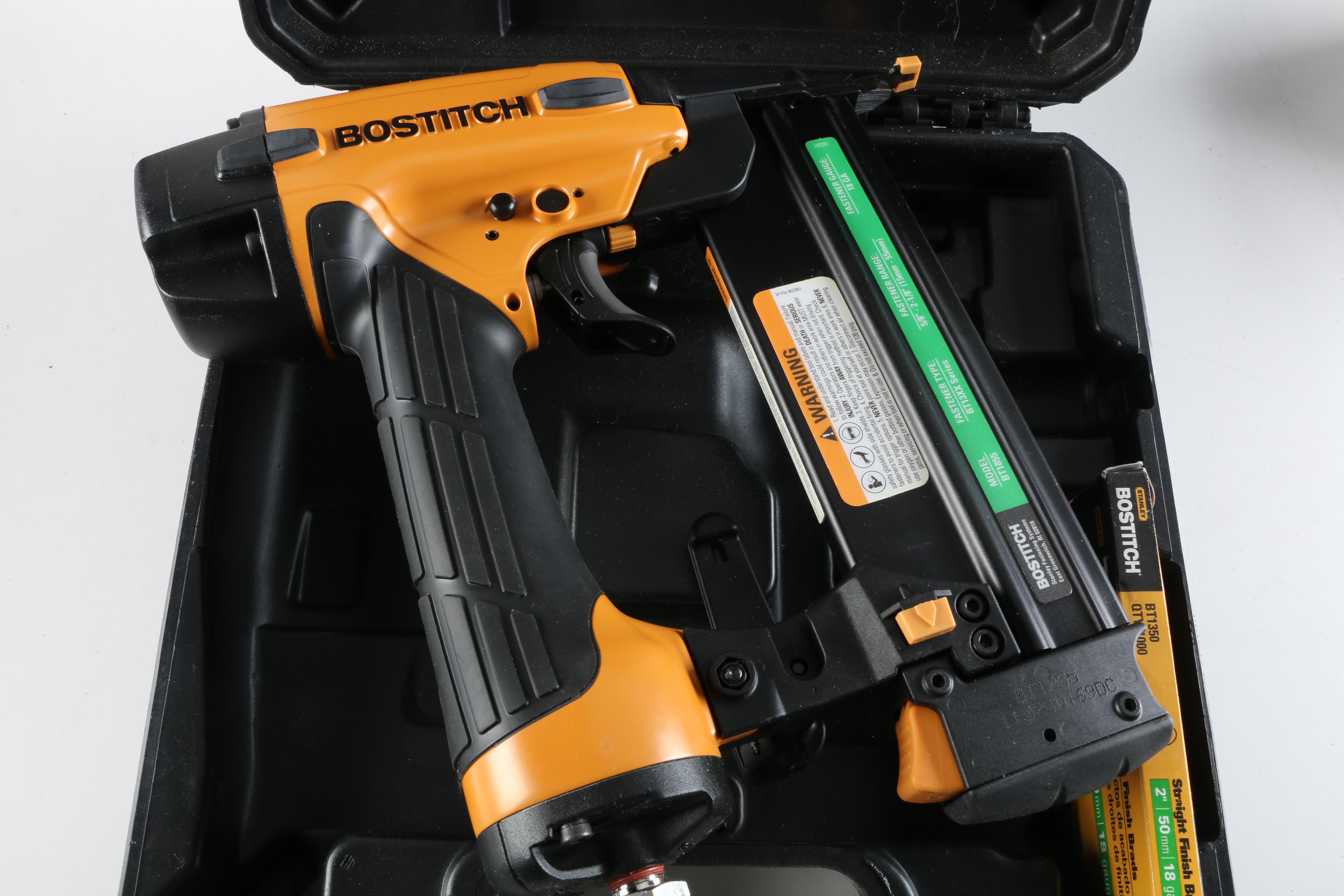 Power Tools Including Bostitch Brad Nailer, Ridgid Jobmax, and More
