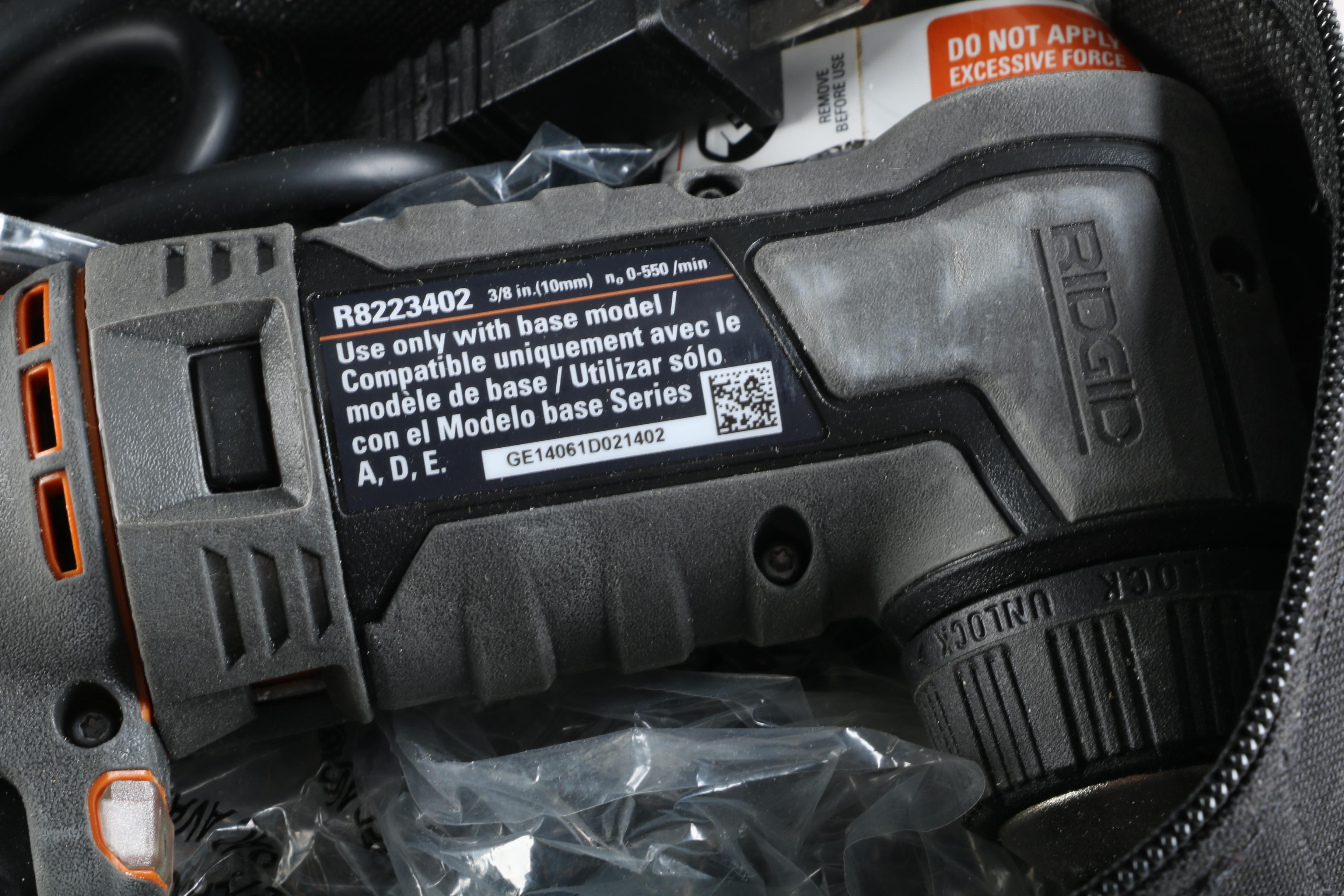 Power Tools Including Bostitch Brad Nailer, Ridgid Jobmax, and More