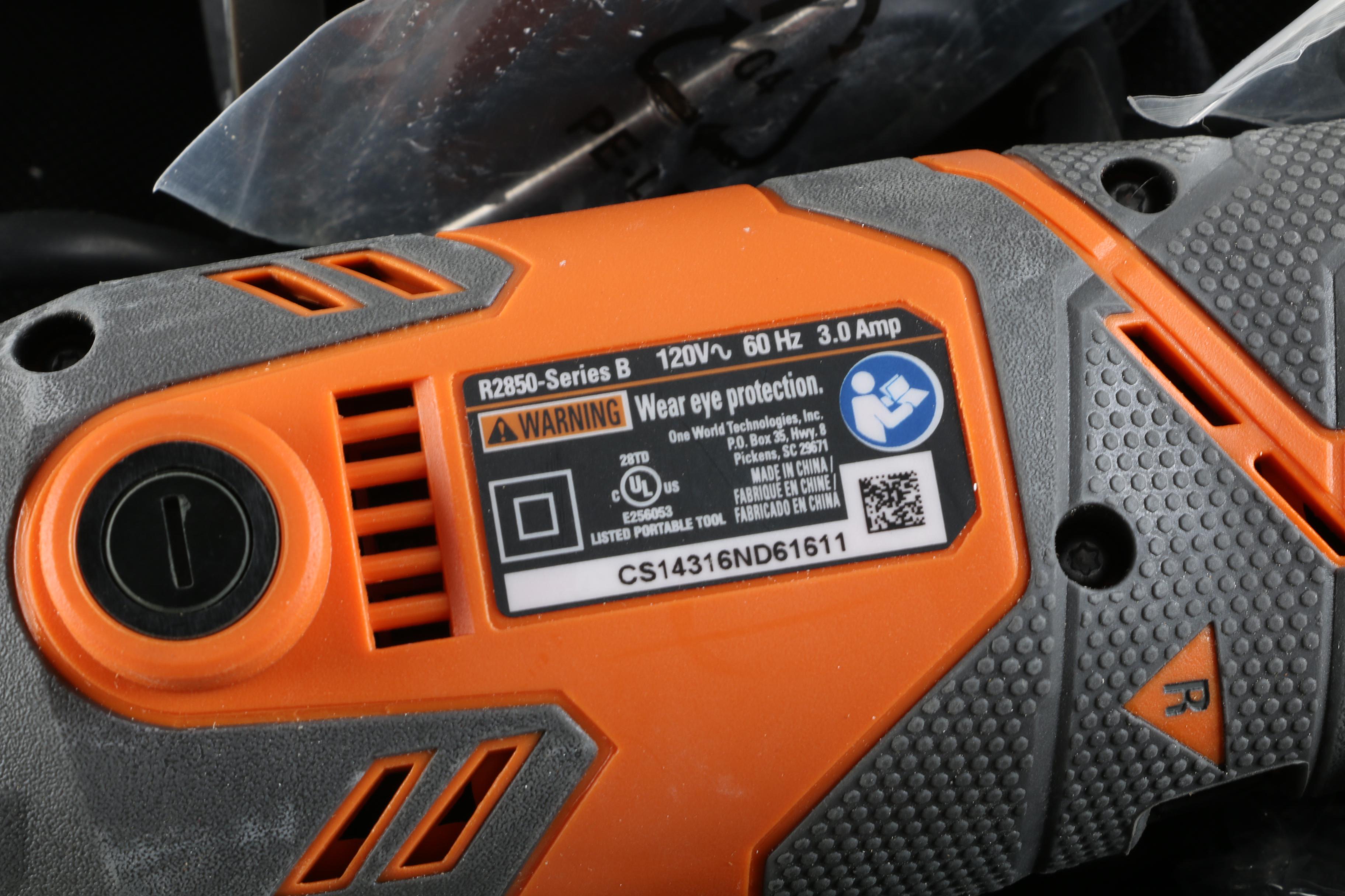 Power Tools Including Bostitch Brad Nailer, Ridgid Jobmax, and More