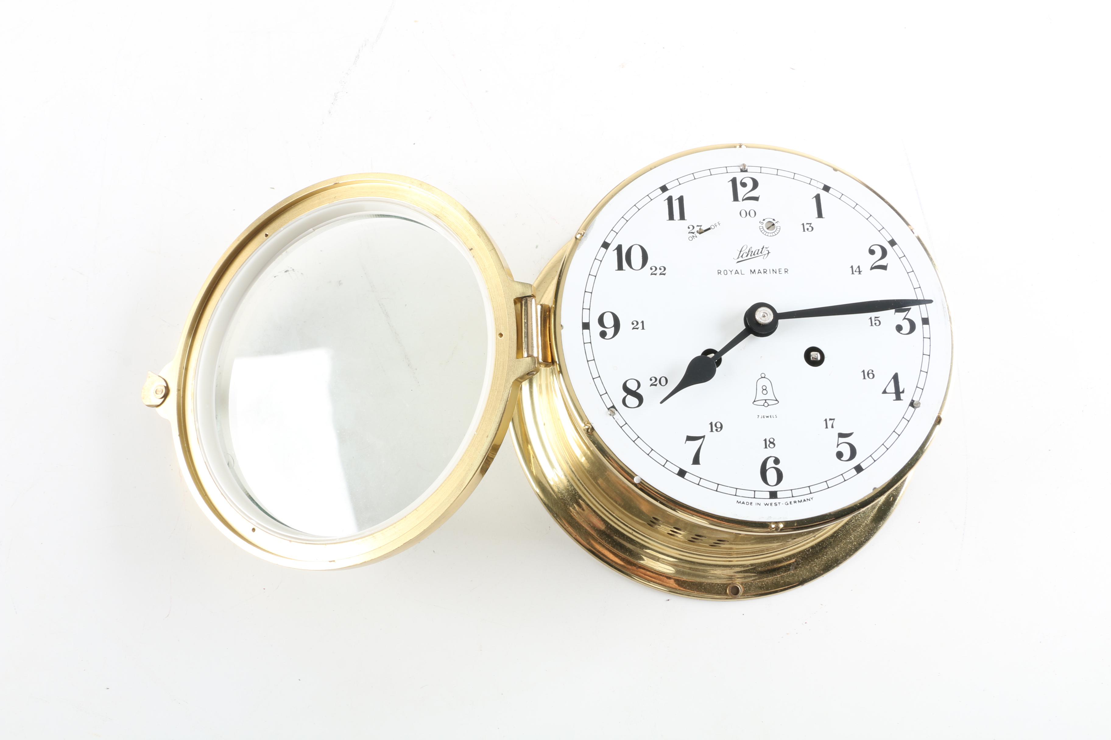 Schatz "Royal Mariner" Brass Ship's Clock