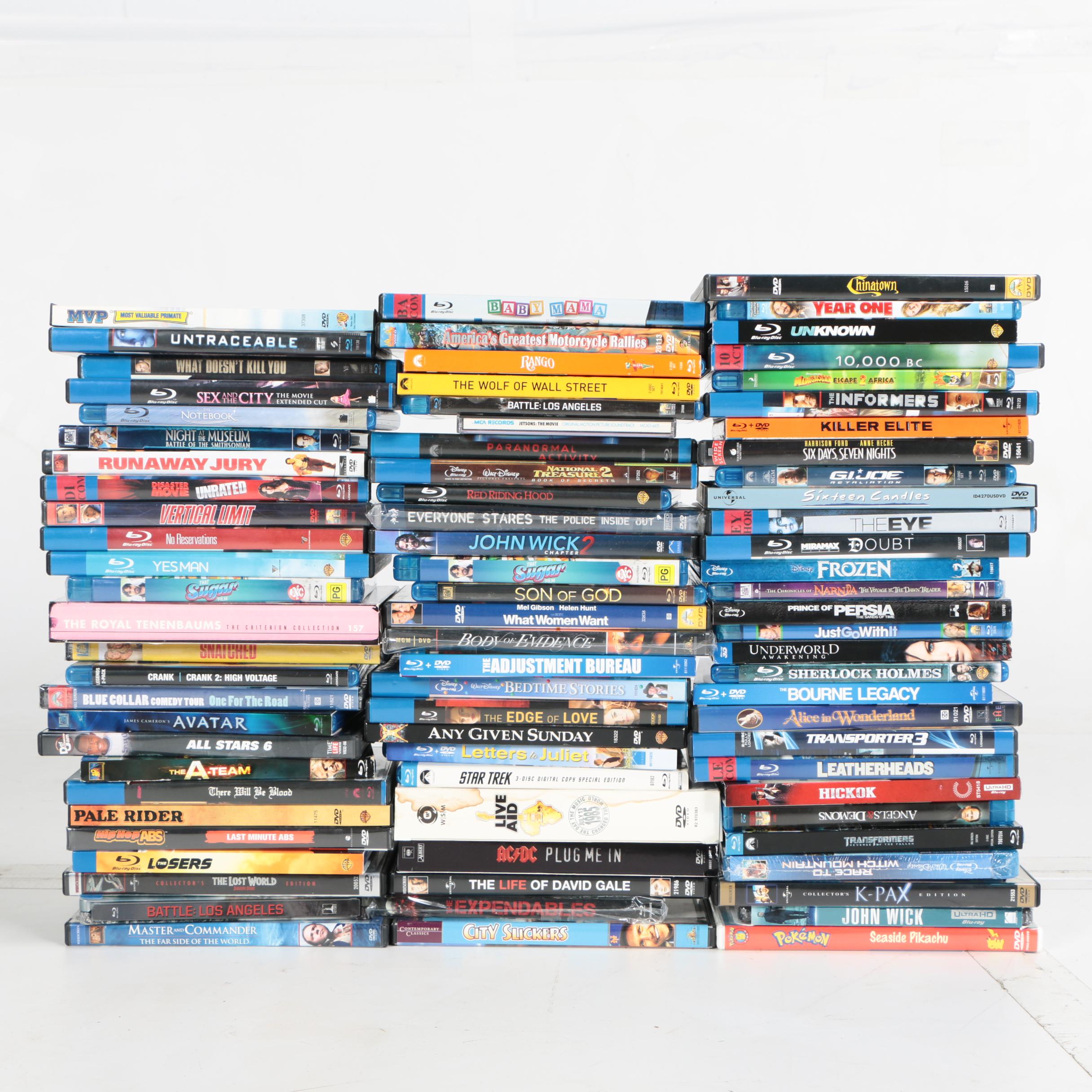 Movie and Live Concert DVDs and Blu-Ray Featuring "Star Trek" and "Baby Mama"