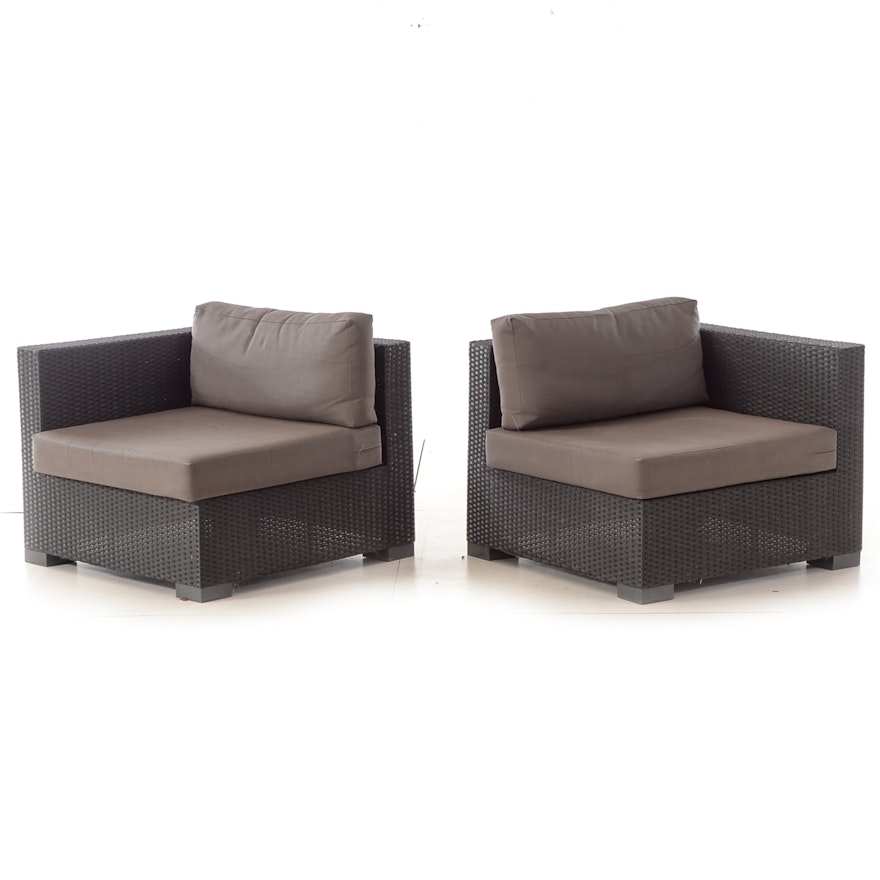 Pair of Outdoor Arm Chairs