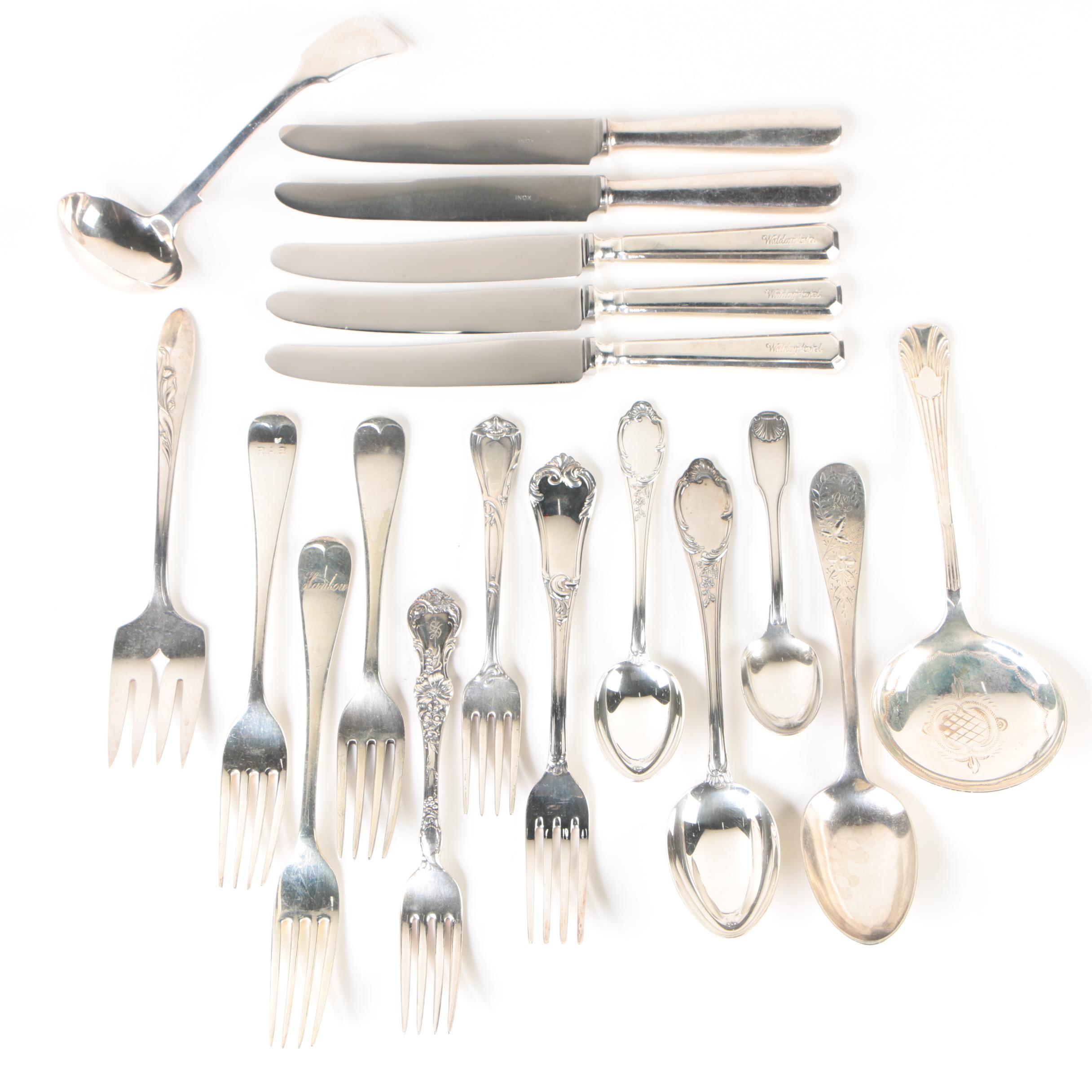 Reed & Barton with Other Silver Plate and Stainless Steel Flatware