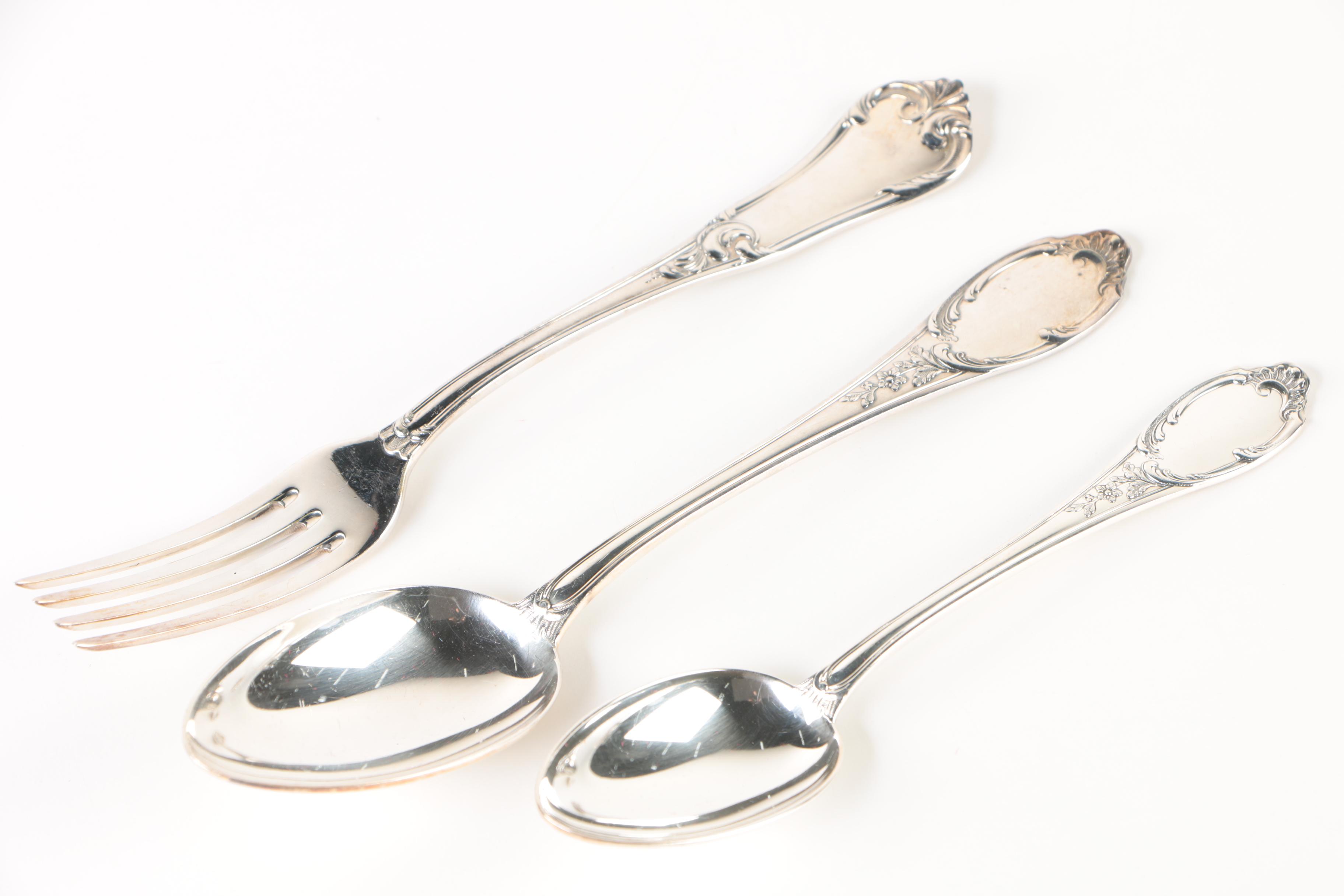 Reed & Barton with Other Silver Plate and Stainless Steel Flatware