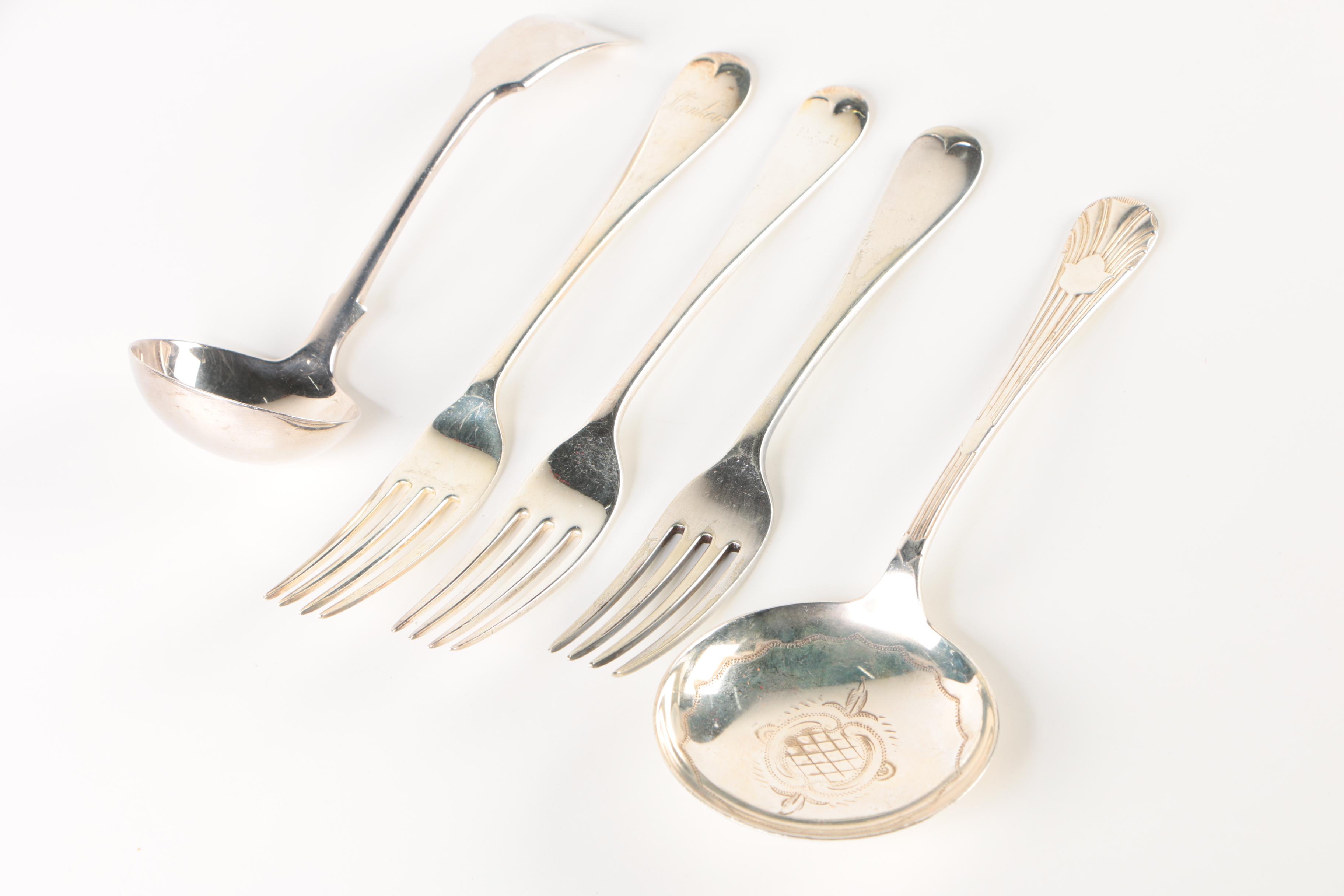 Reed & Barton with Other Silver Plate and Stainless Steel Flatware