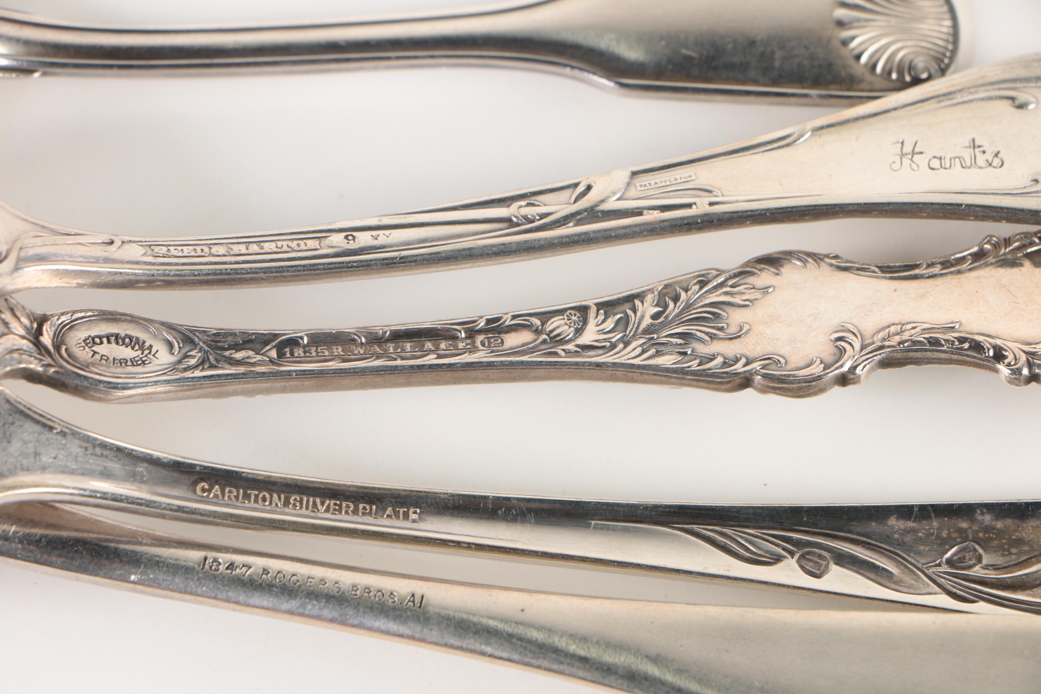 Reed & Barton with Other Silver Plate and Stainless Steel Flatware