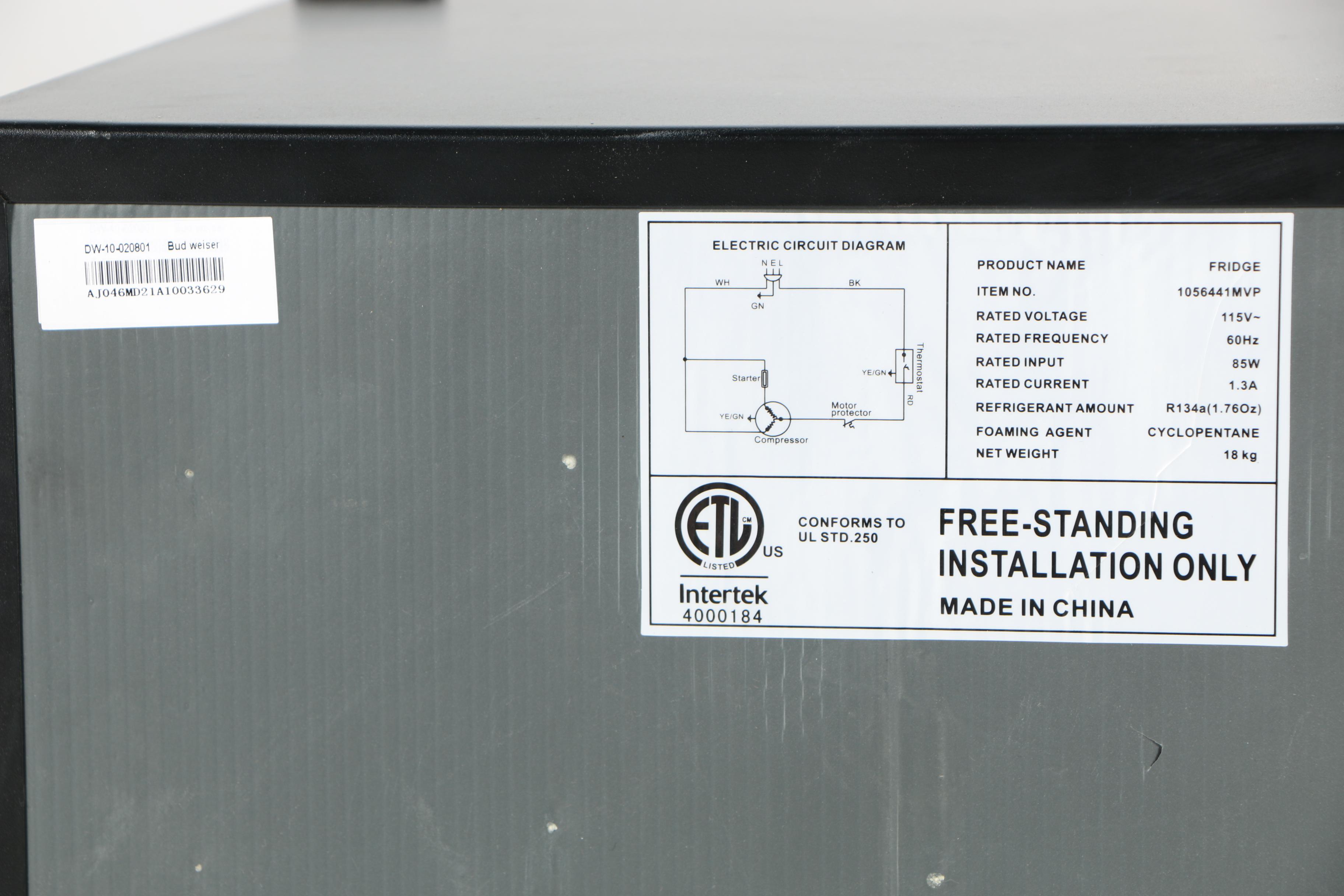 Budweiser "King of Beers" Portable Mini Fridge