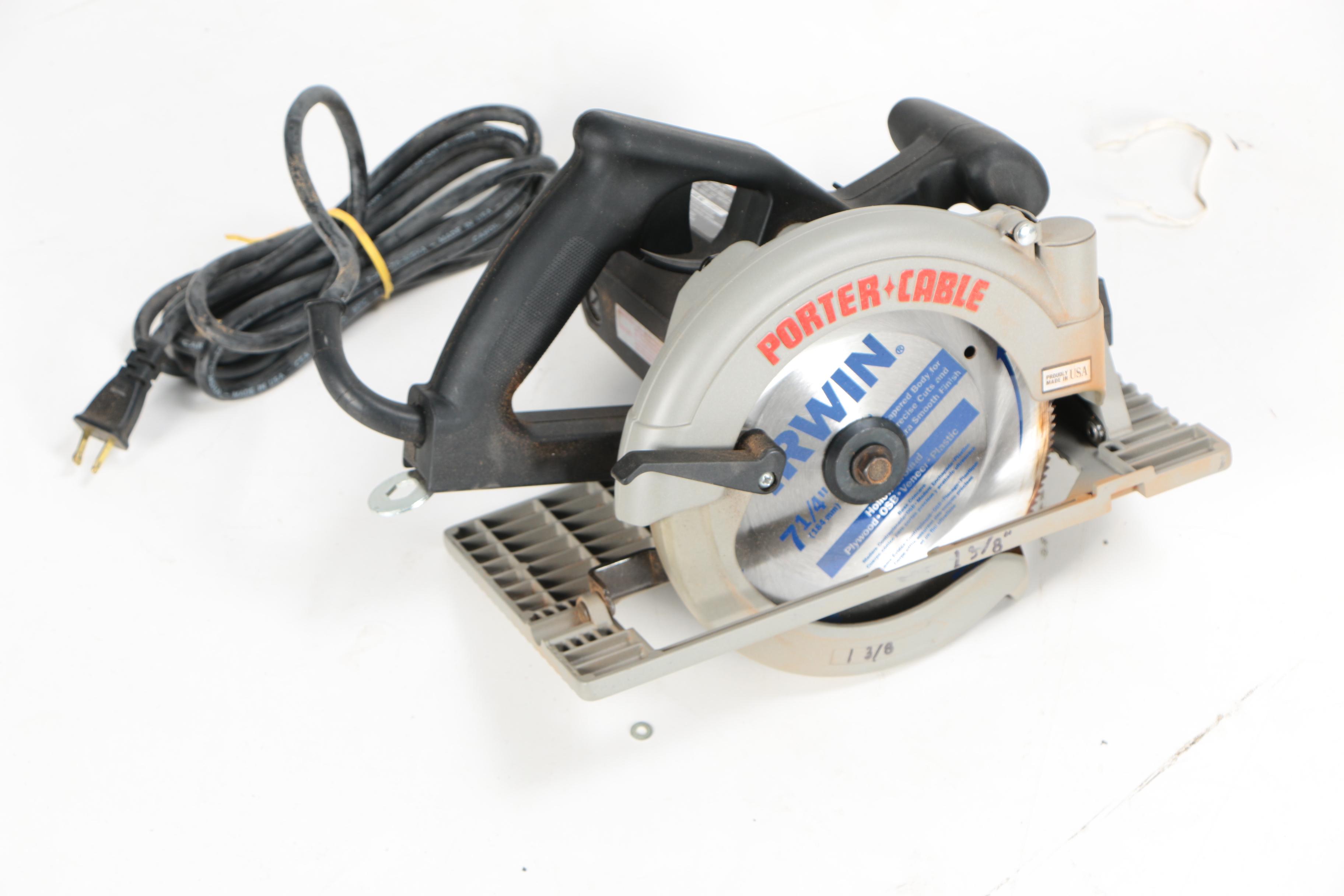 Porter-Cable Circular Saw and Nail Gun with Drill Bit Set and Bag