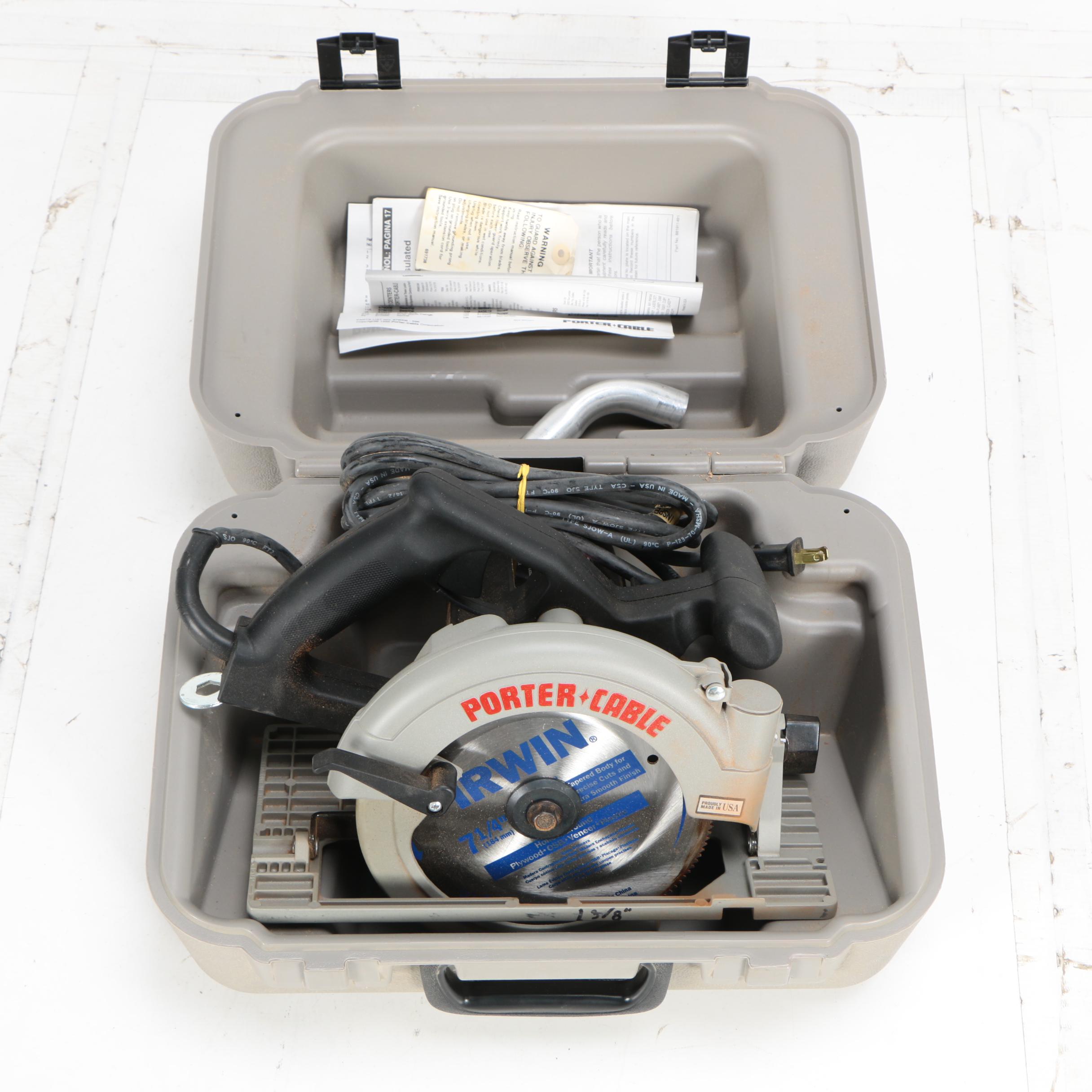 Porter-Cable Circular Saw and Nail Gun with Drill Bit Set and Bag