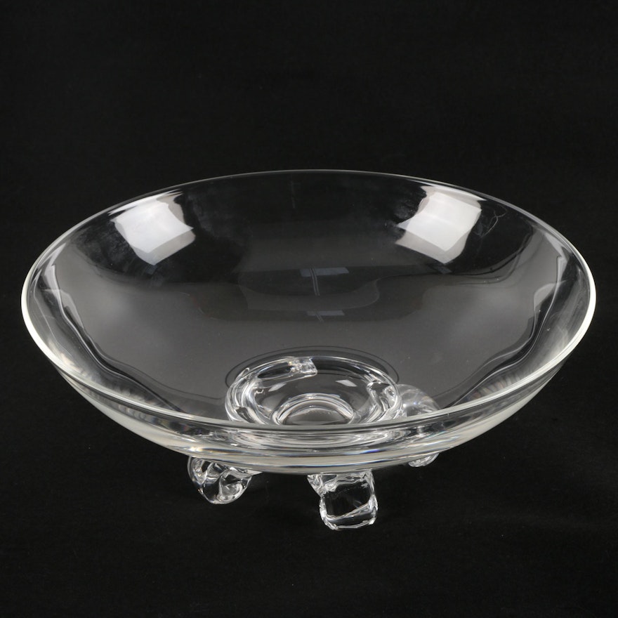 Vintage Steuben Glass Footed Bowl by John Dreves