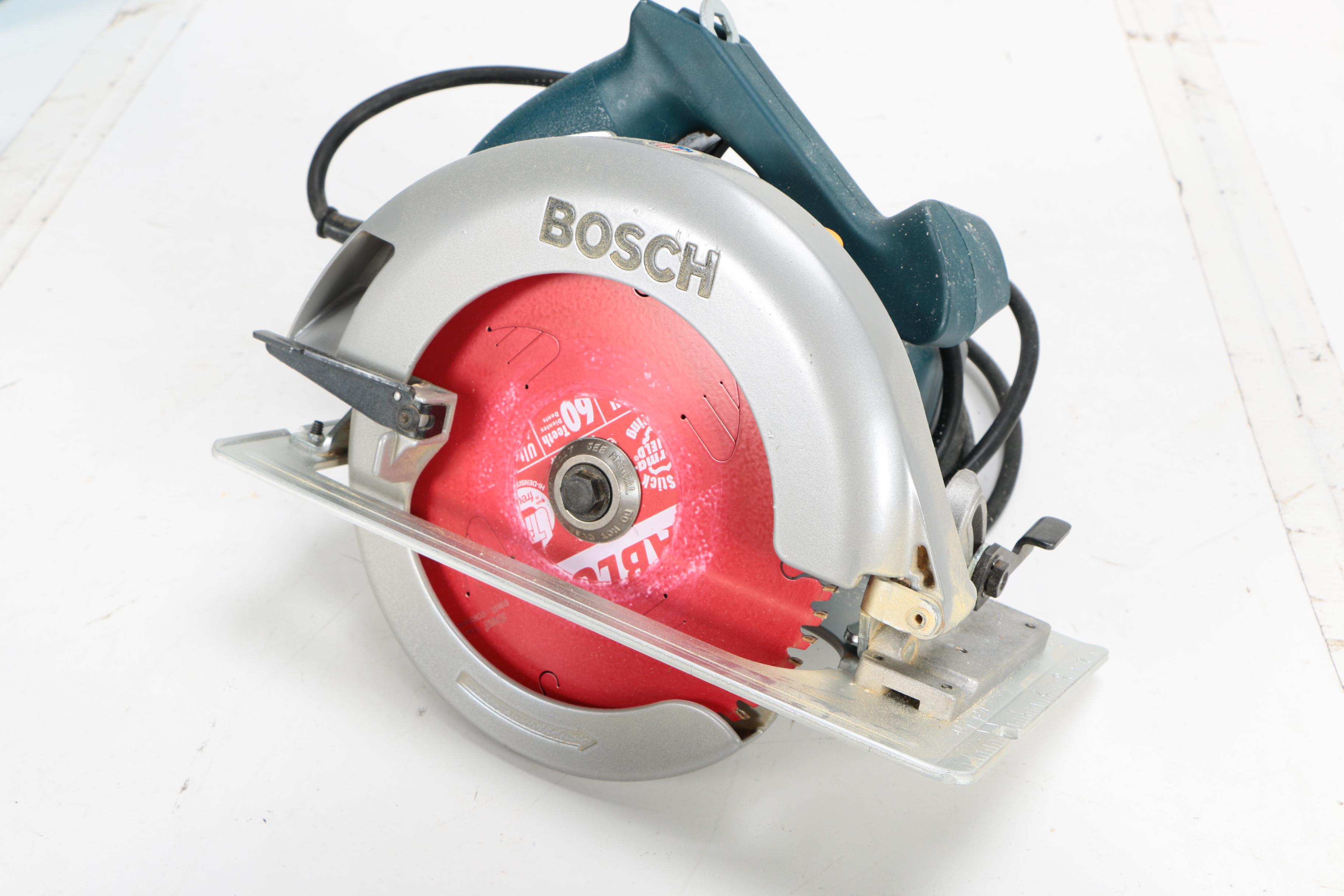Bosch Corded Circular Saw and Hand Sanders with Blades and Papers