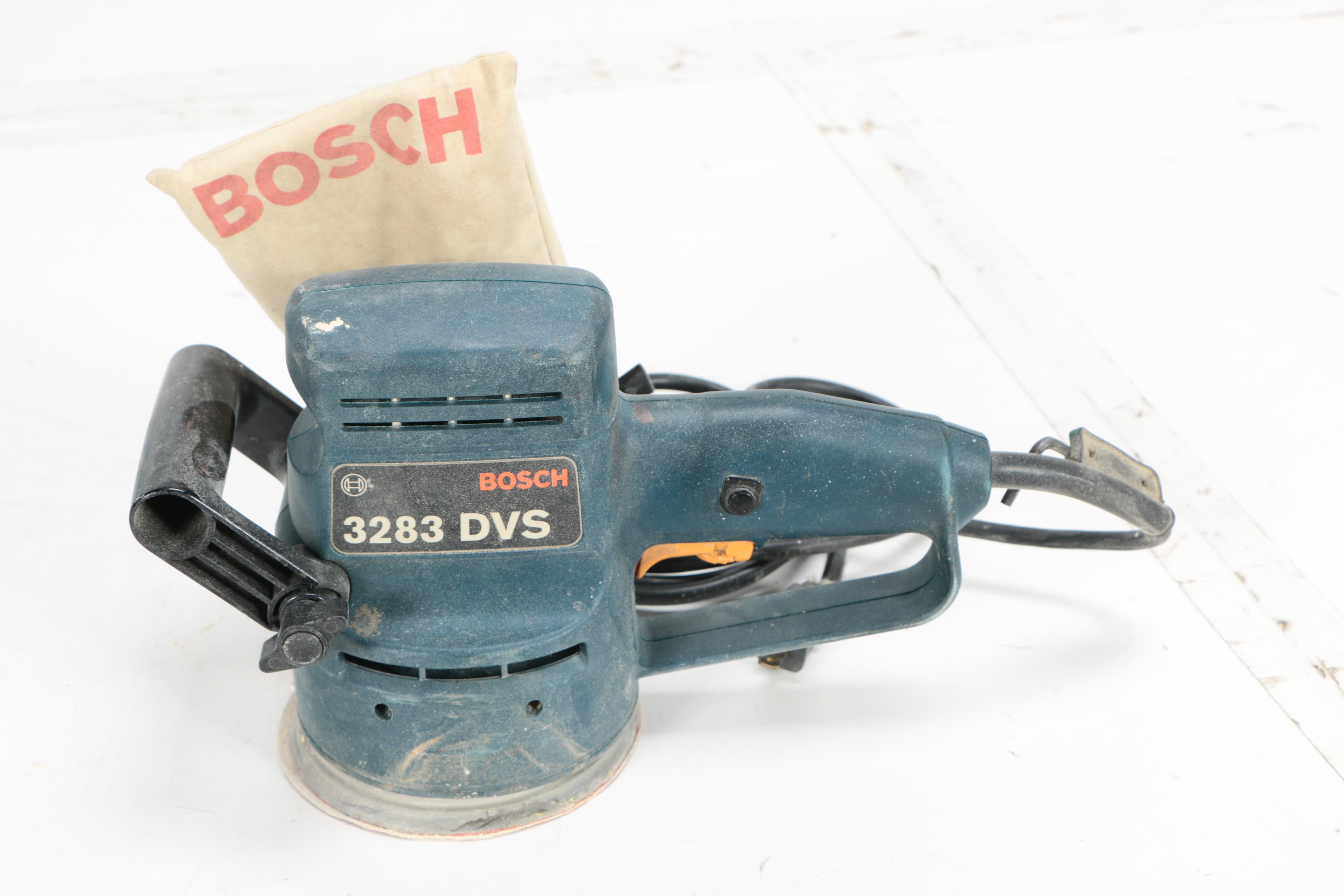 Bosch Corded Circular Saw and Hand Sanders with Blades and Papers