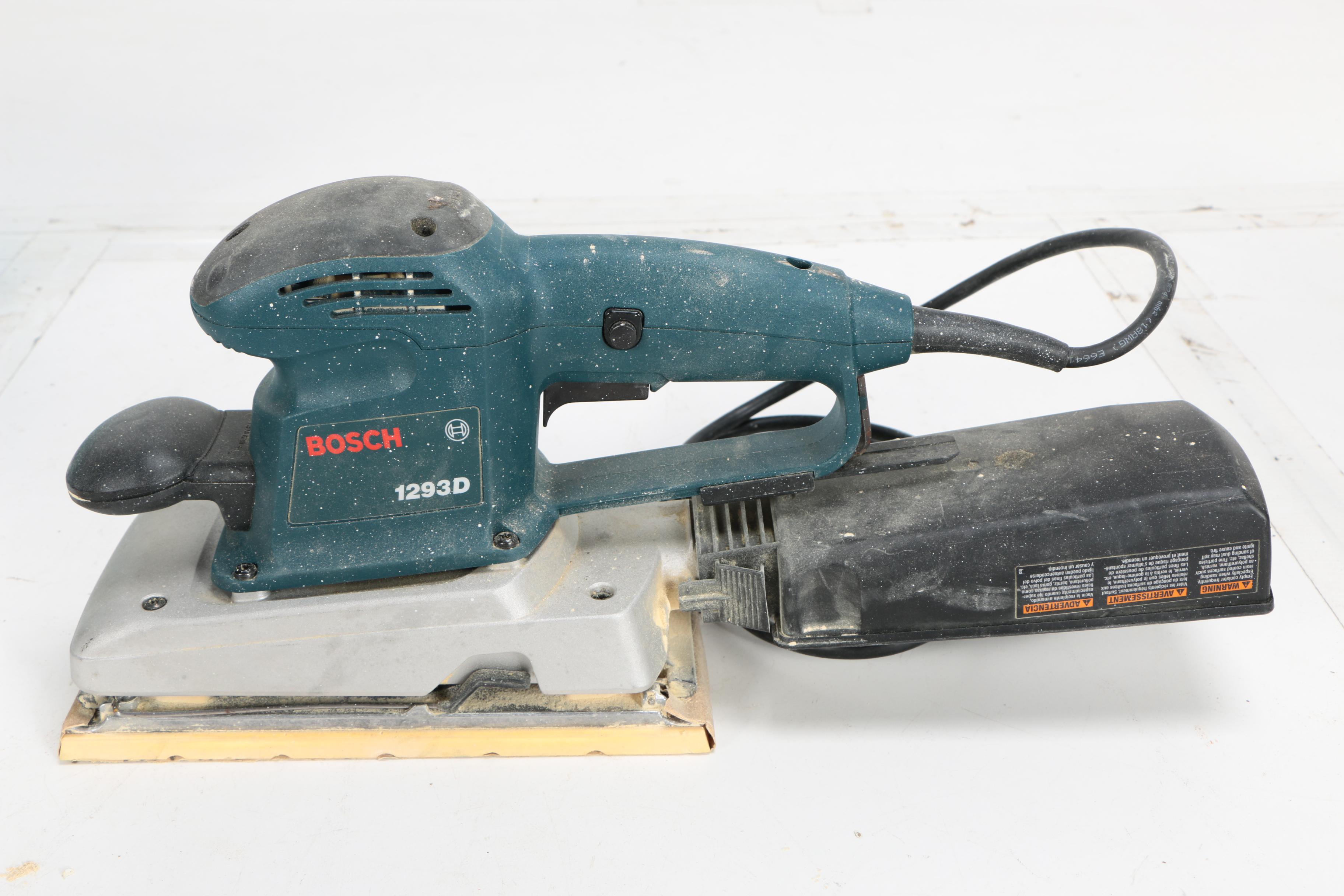Bosch Corded Circular Saw and Hand Sanders with Blades and Papers