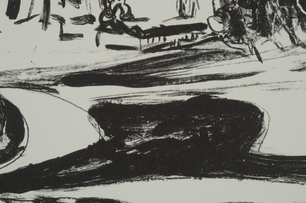 Paul Chidlaw Monochromatic Monotype of a Landscape