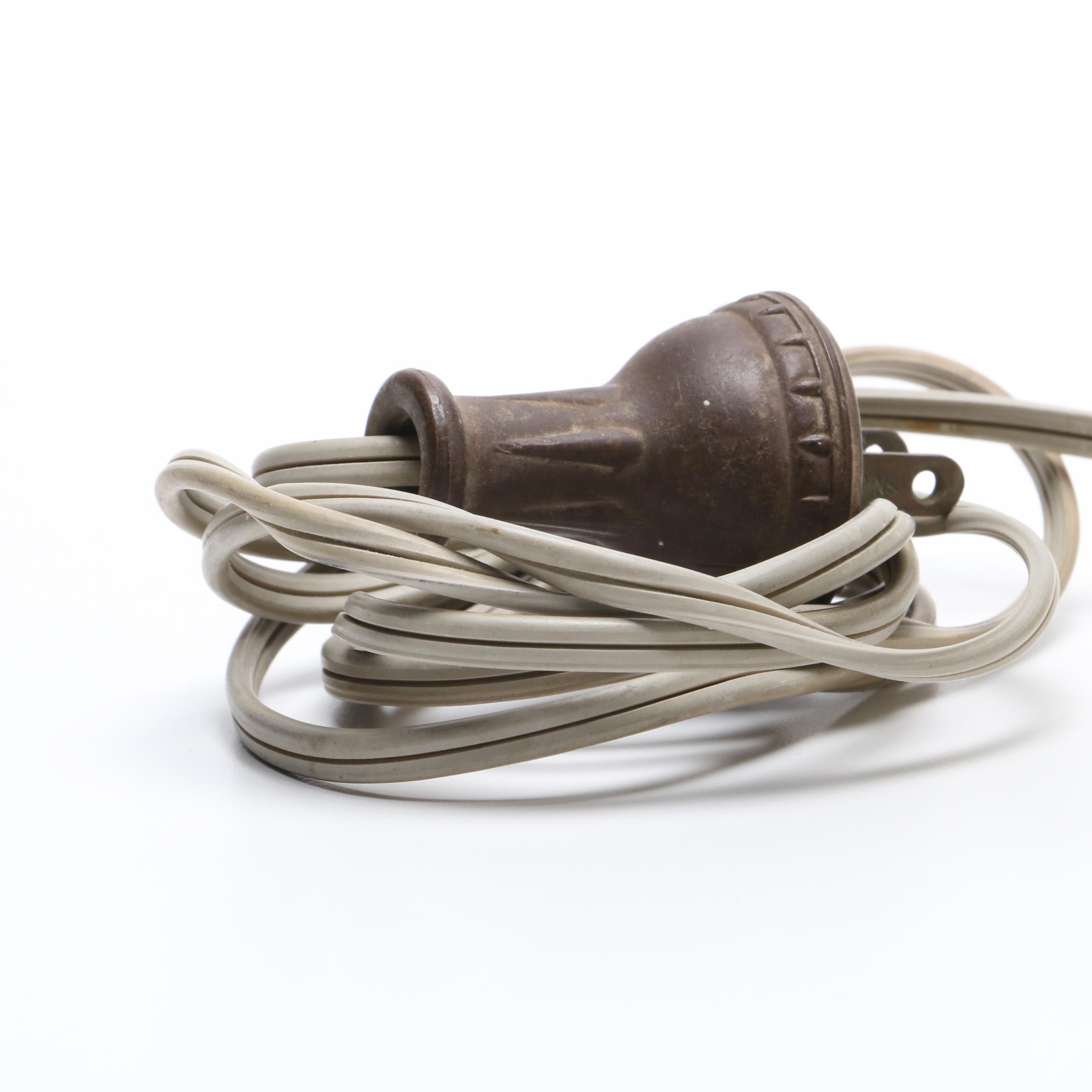 Vintage White Jadeite Scottie Dog Lamp