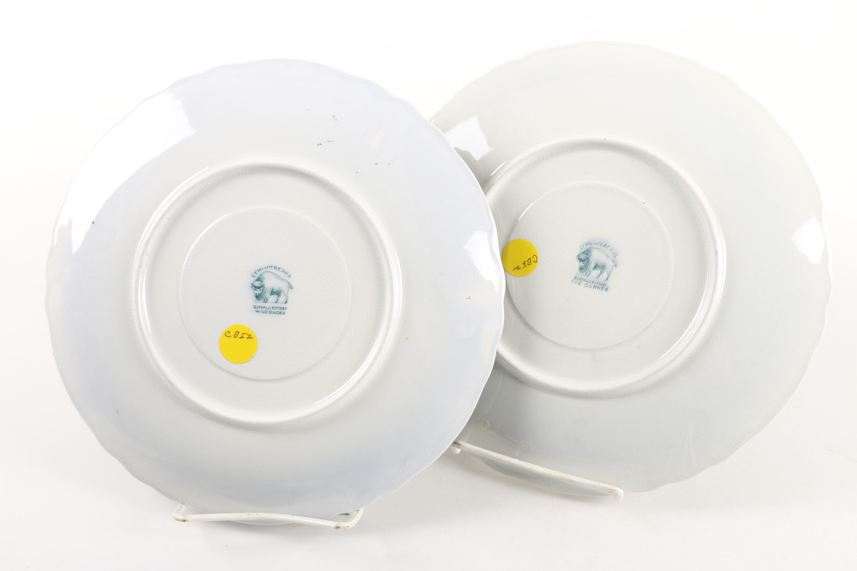 Vintage Ceramic Plates Including Ridgways "Hulda" ca. 1905-20