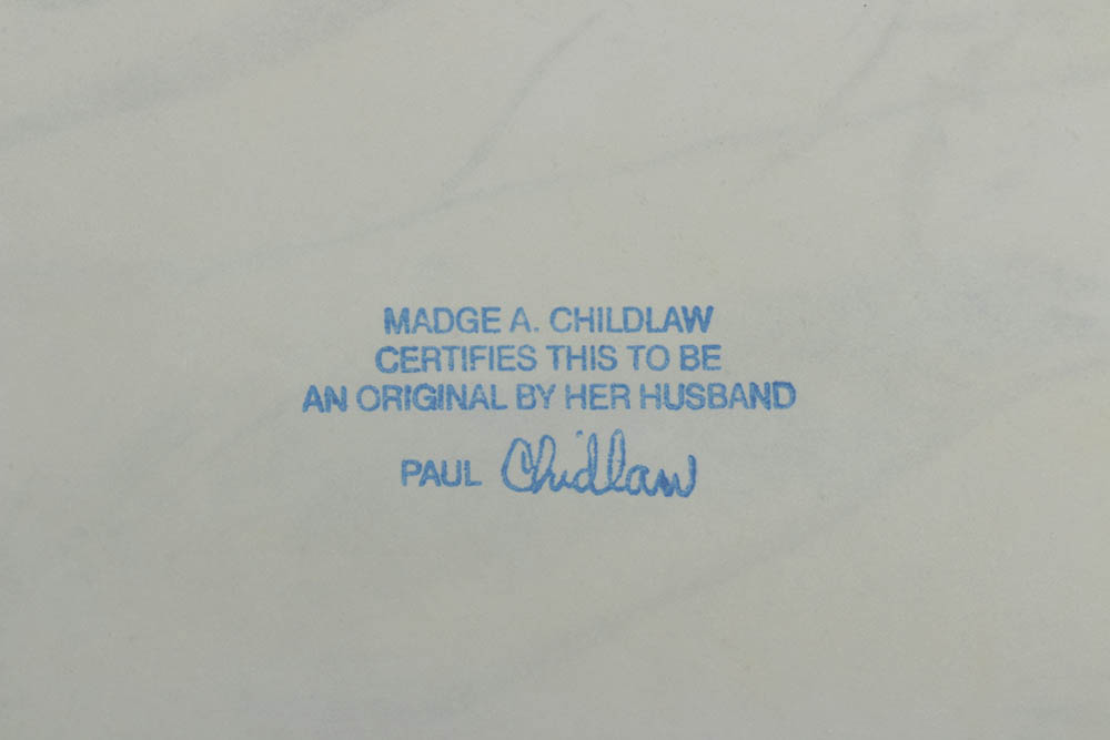 Paul Chidlaw Original Graphite Landscape