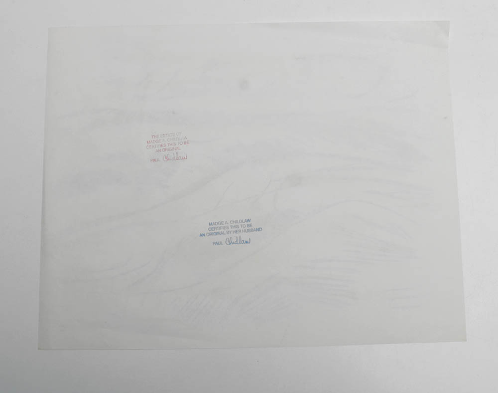 Paul Chidlaw Original Graphite Landscape