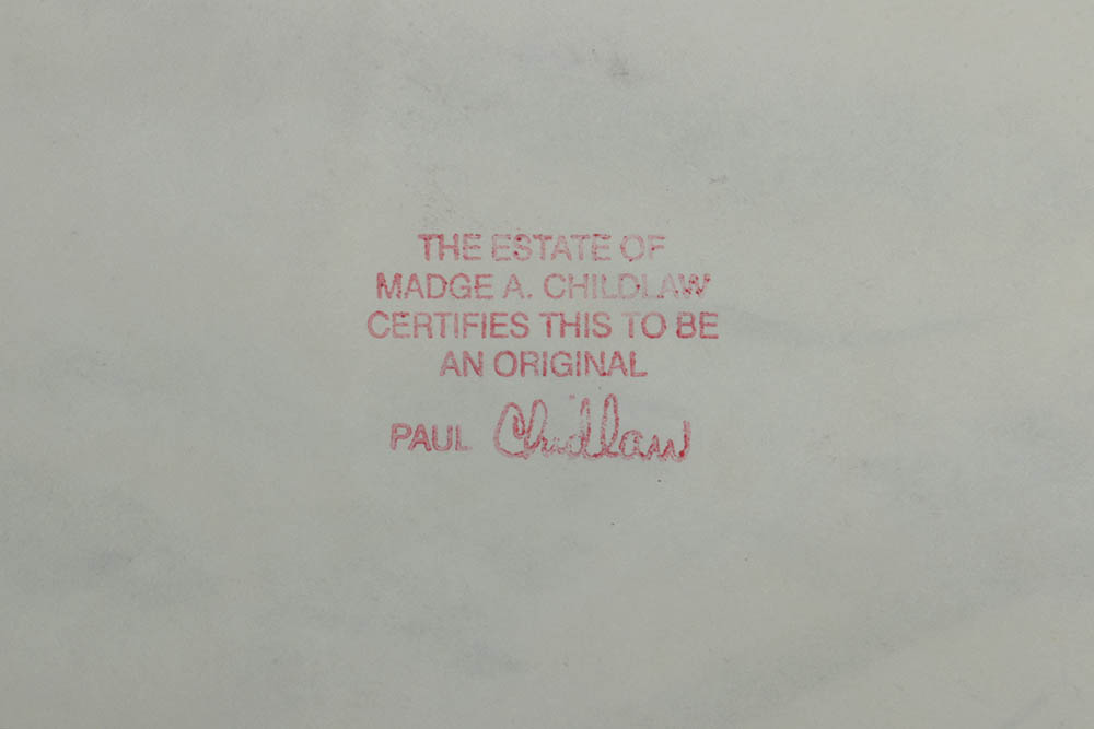 Paul Chidlaw Original Graphite Landscape