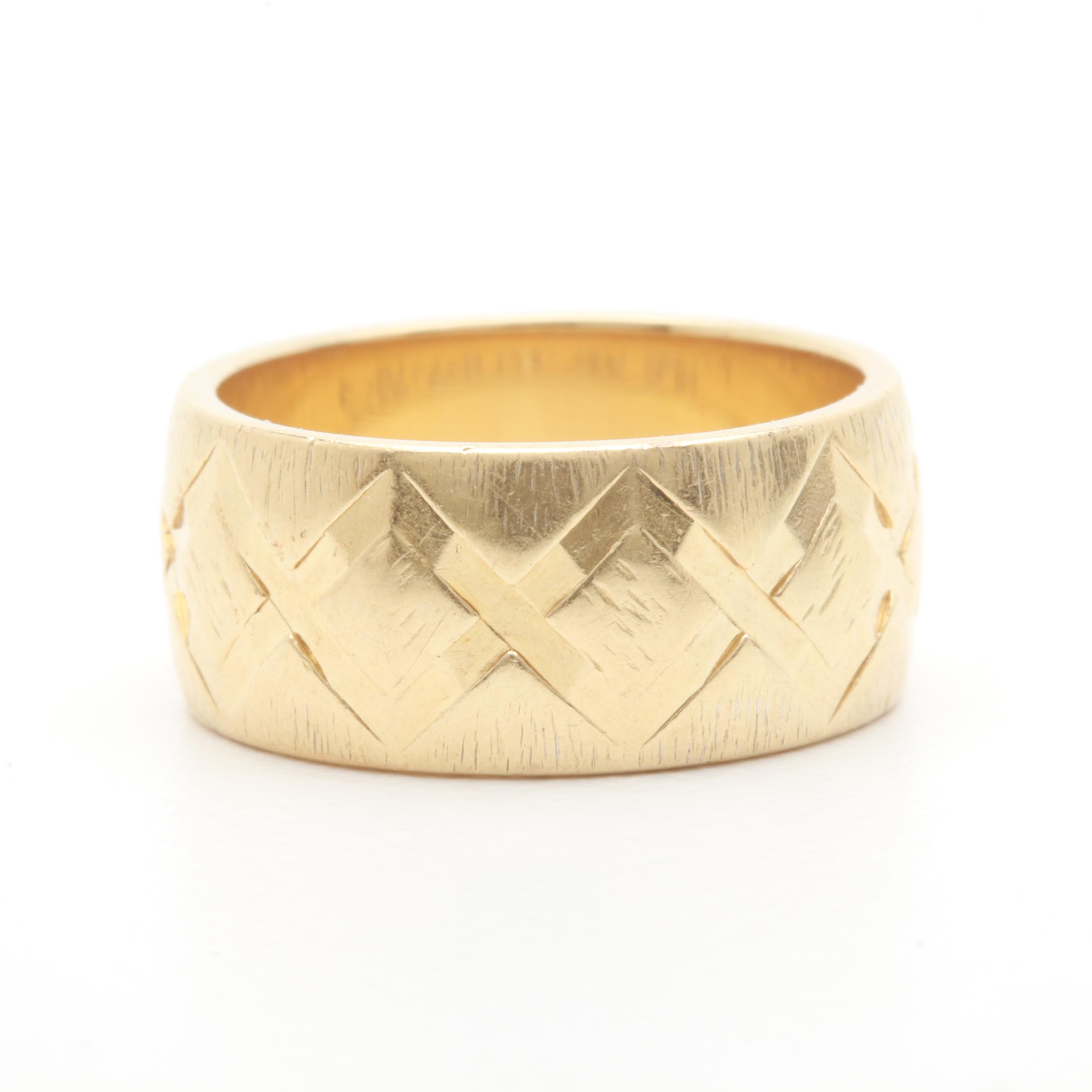 14K Yellow Gold Ring Band