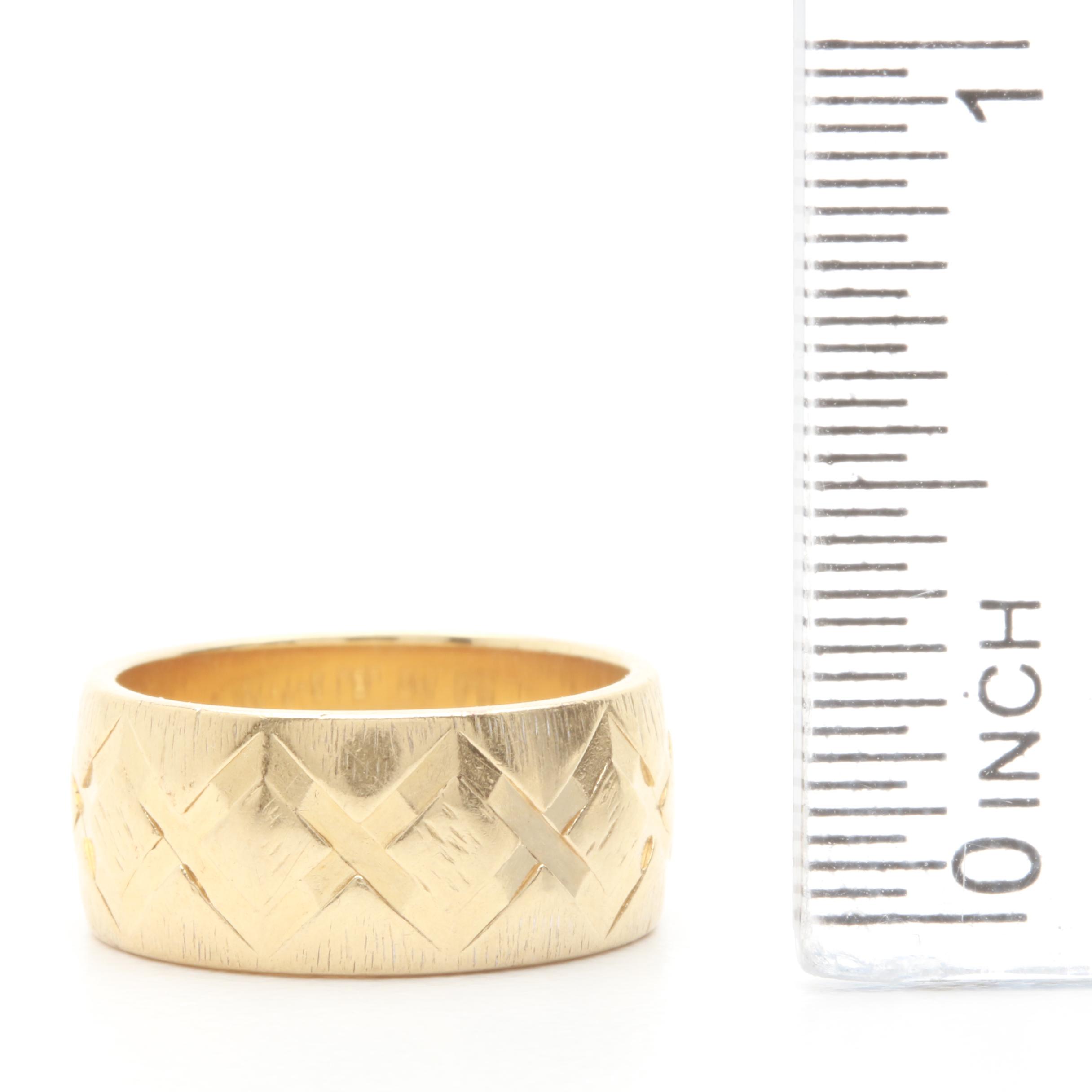 14K Yellow Gold Ring Band