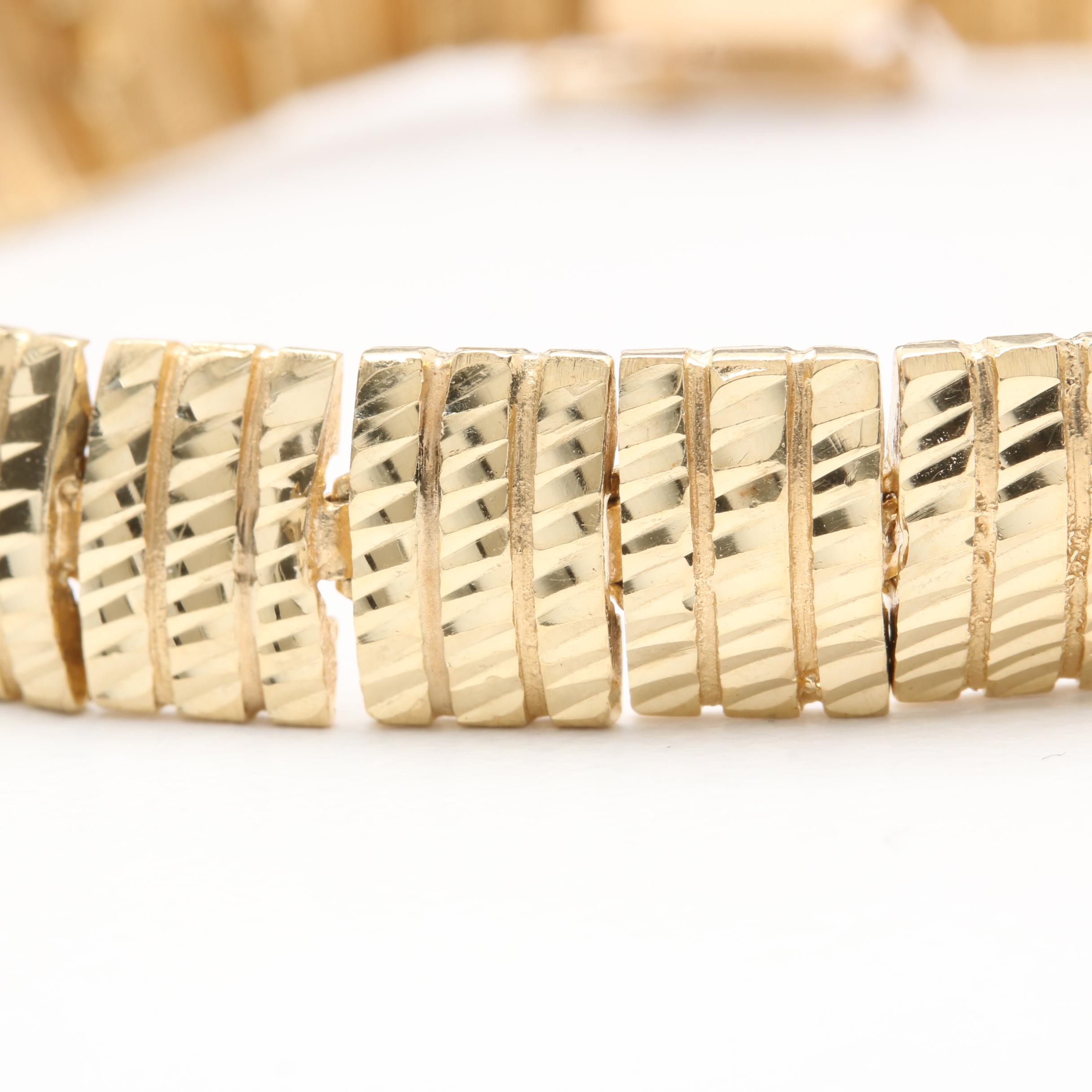 14K Yellow Gold Link Bracelet