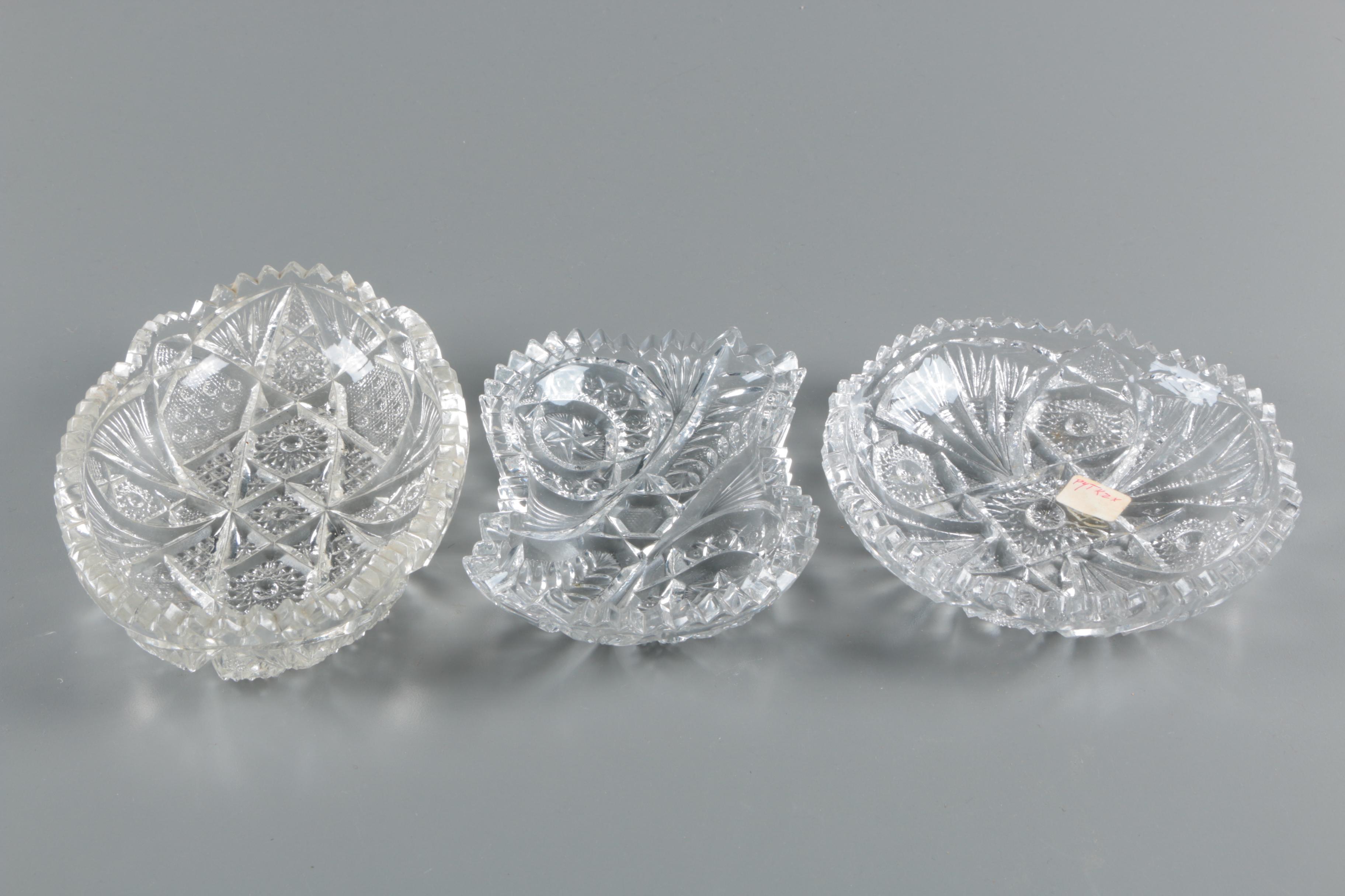 American Brilliant Period Cut Glass and Pressed Tableware Including Imperial