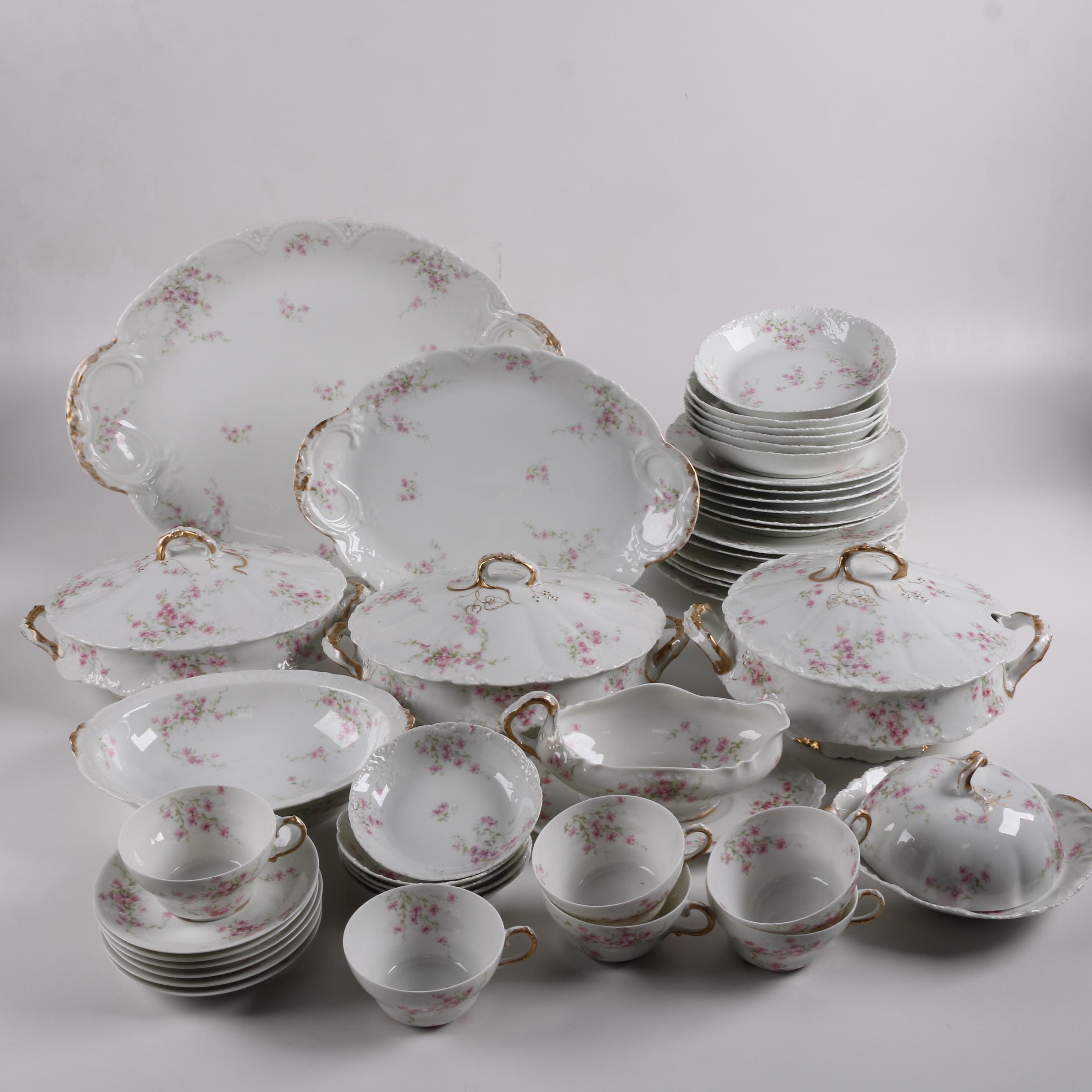 Antique Theodore Haviland Limoges Porcelain Dinnerware ca. 1895