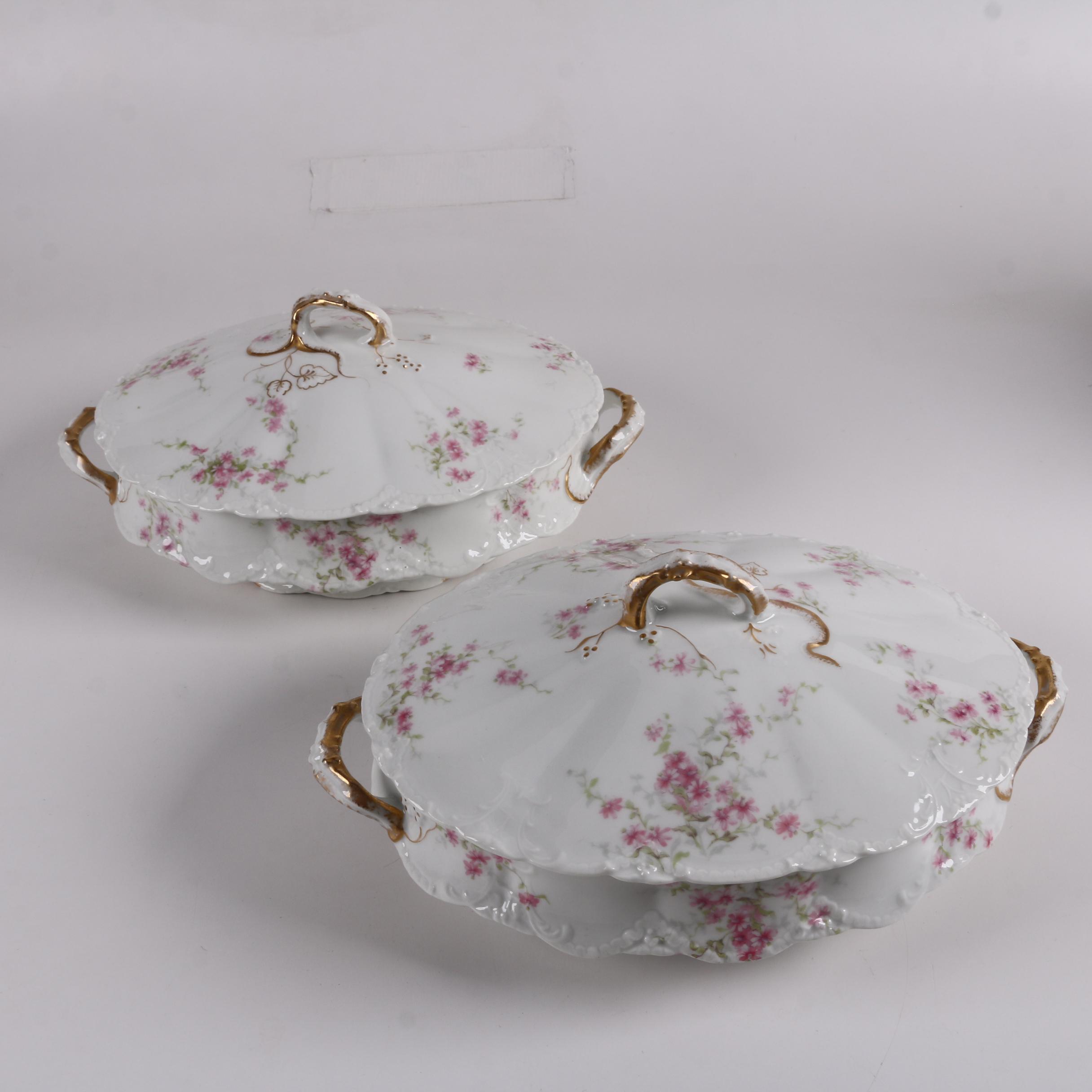 Antique Theodore Haviland Limoges Porcelain Dinnerware ca. 1895