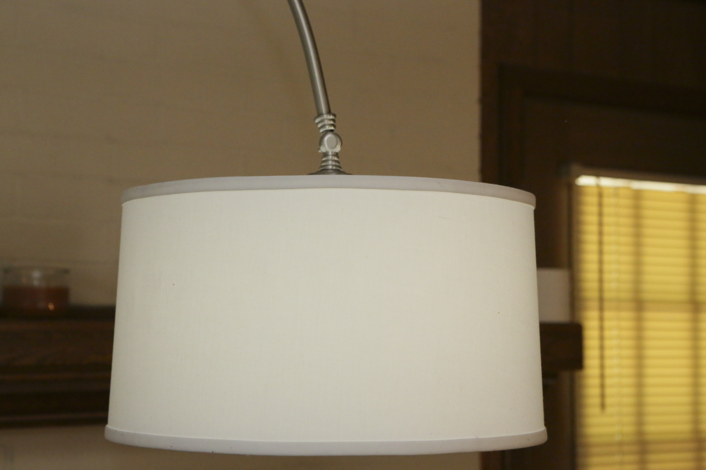 Arch Arm Floor Lamp with Drum Shade