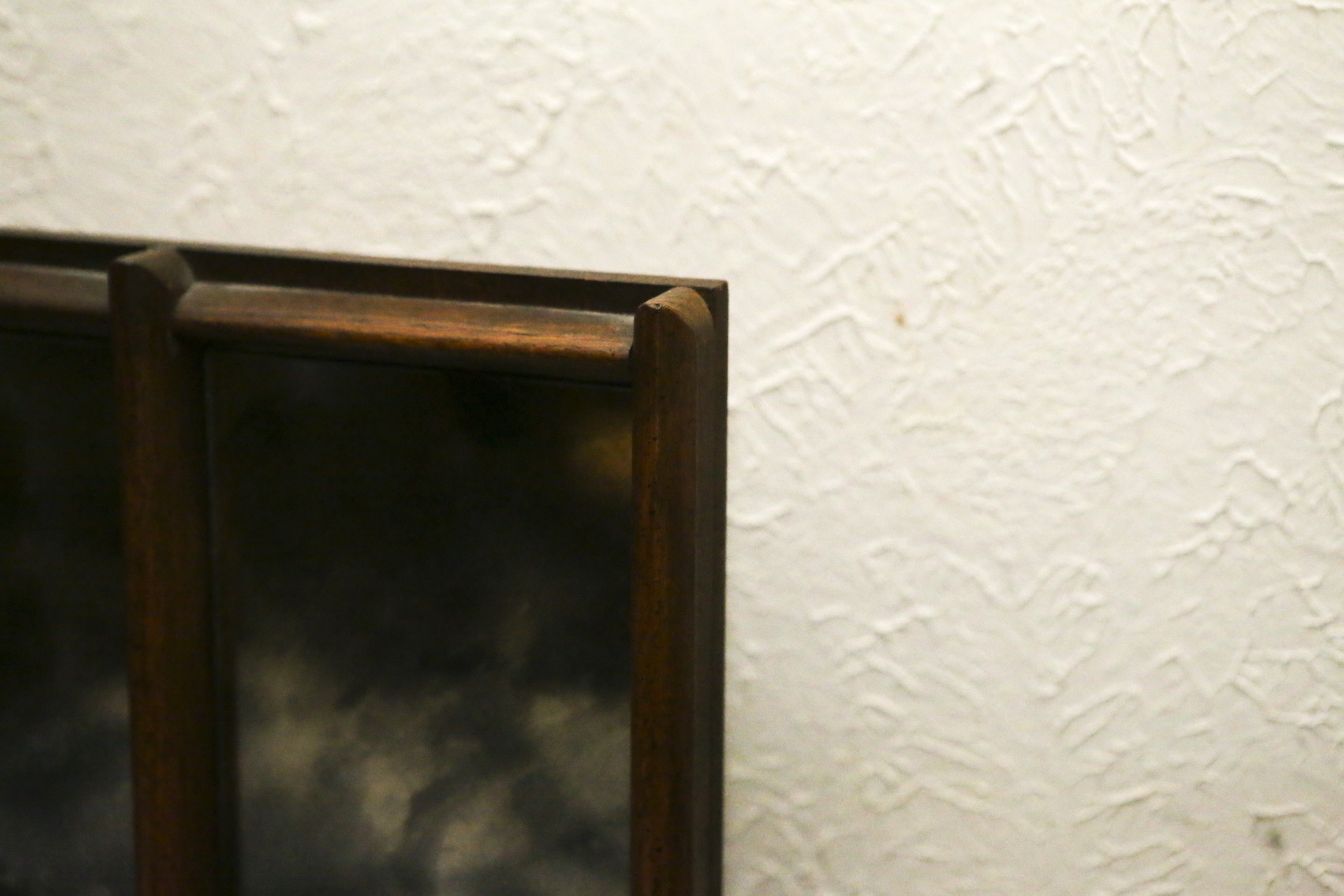 Vintage King Size Headboard with Mirrored Panels