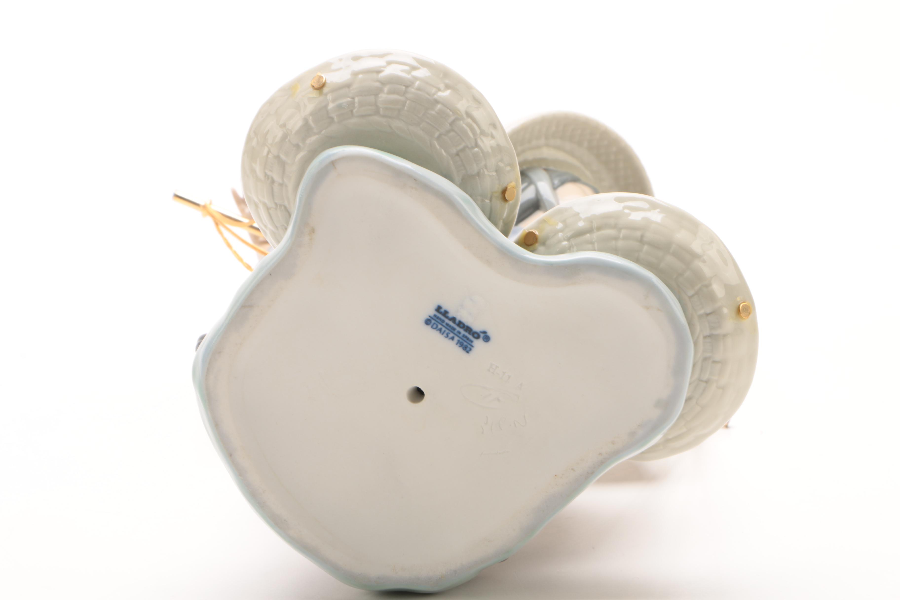 Vintage Lladró "Chinese In the Market" Porcelain Figurine