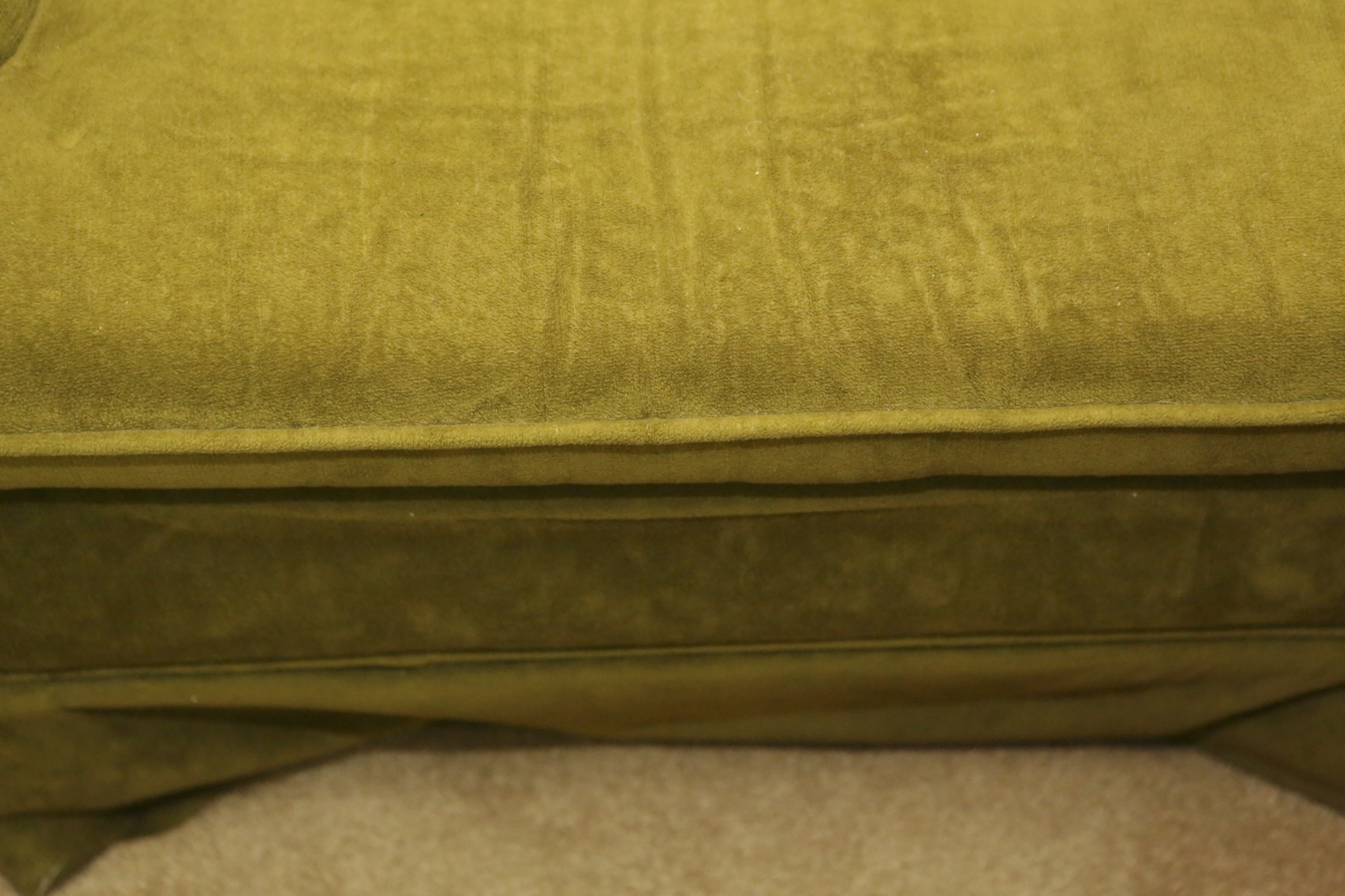 Mid-Century Green Upholstered Armchair