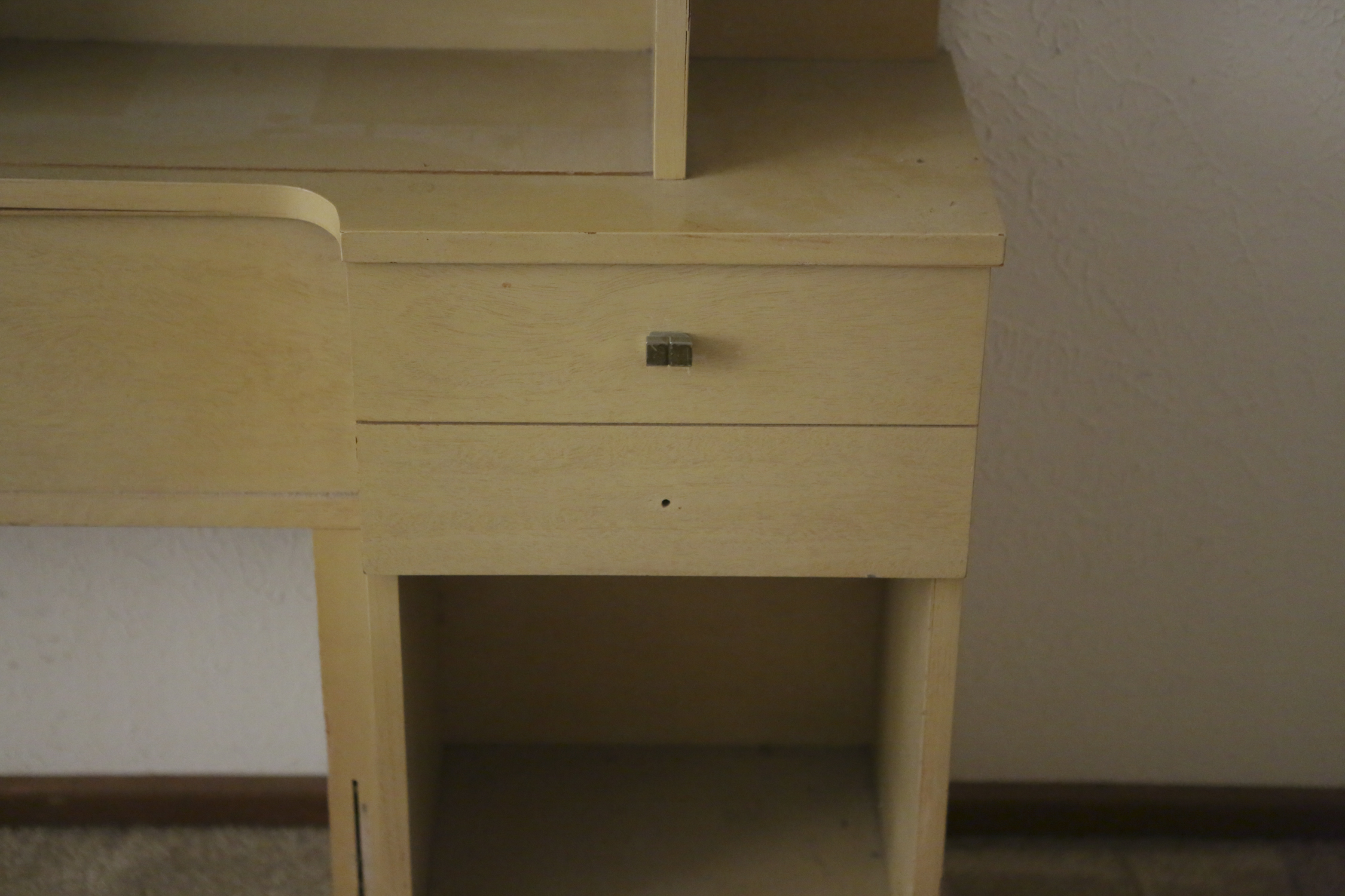 Mid Century Modern Bookcase and Nightstand King Size Headboard