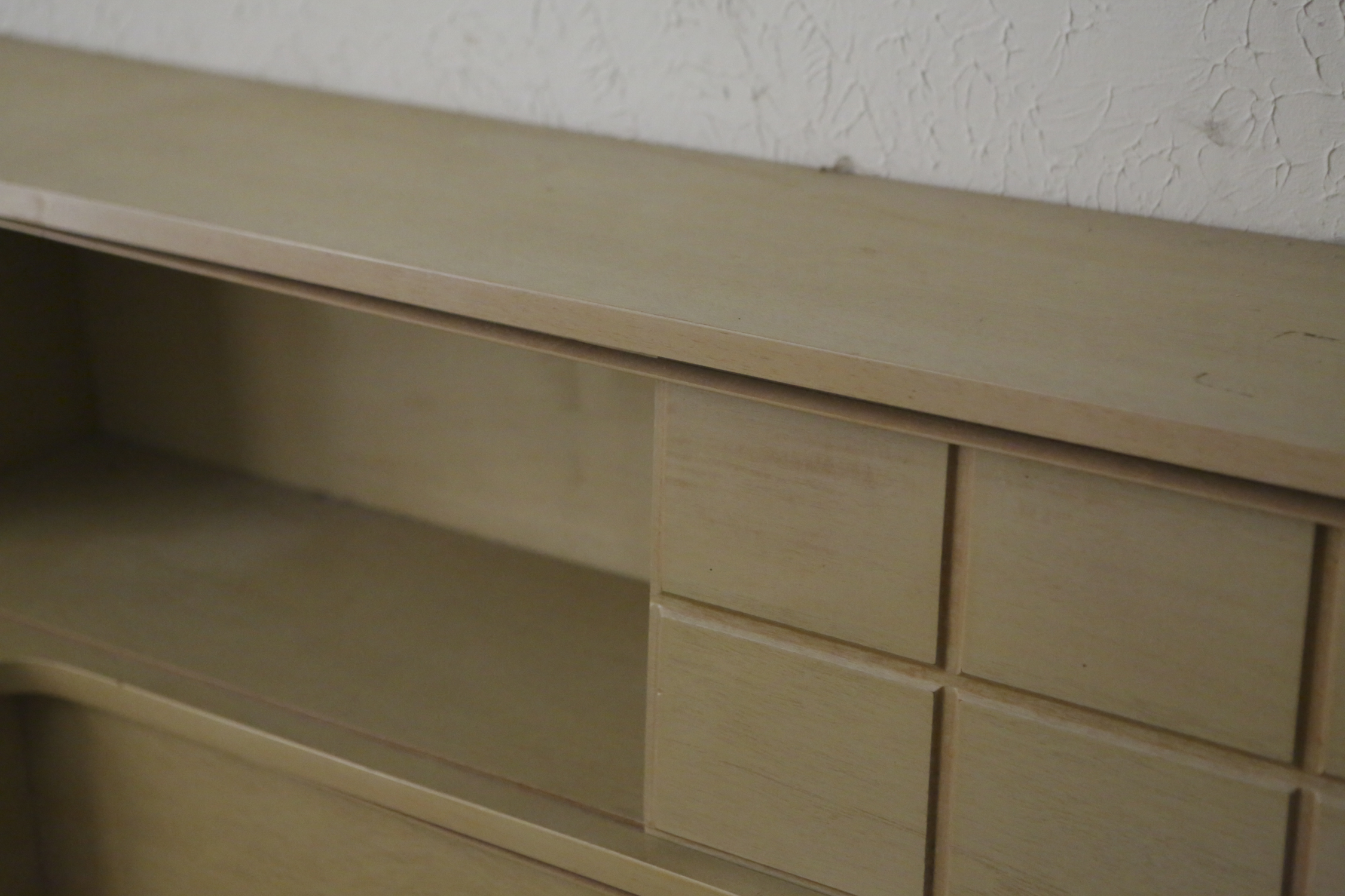 Mid Century Modern Bookcase and Nightstand King Size Headboard