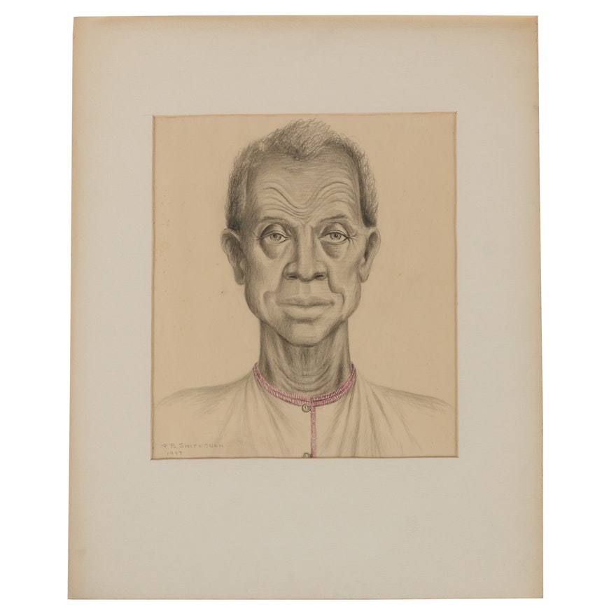 Florence Smithburn Graphite Drawing