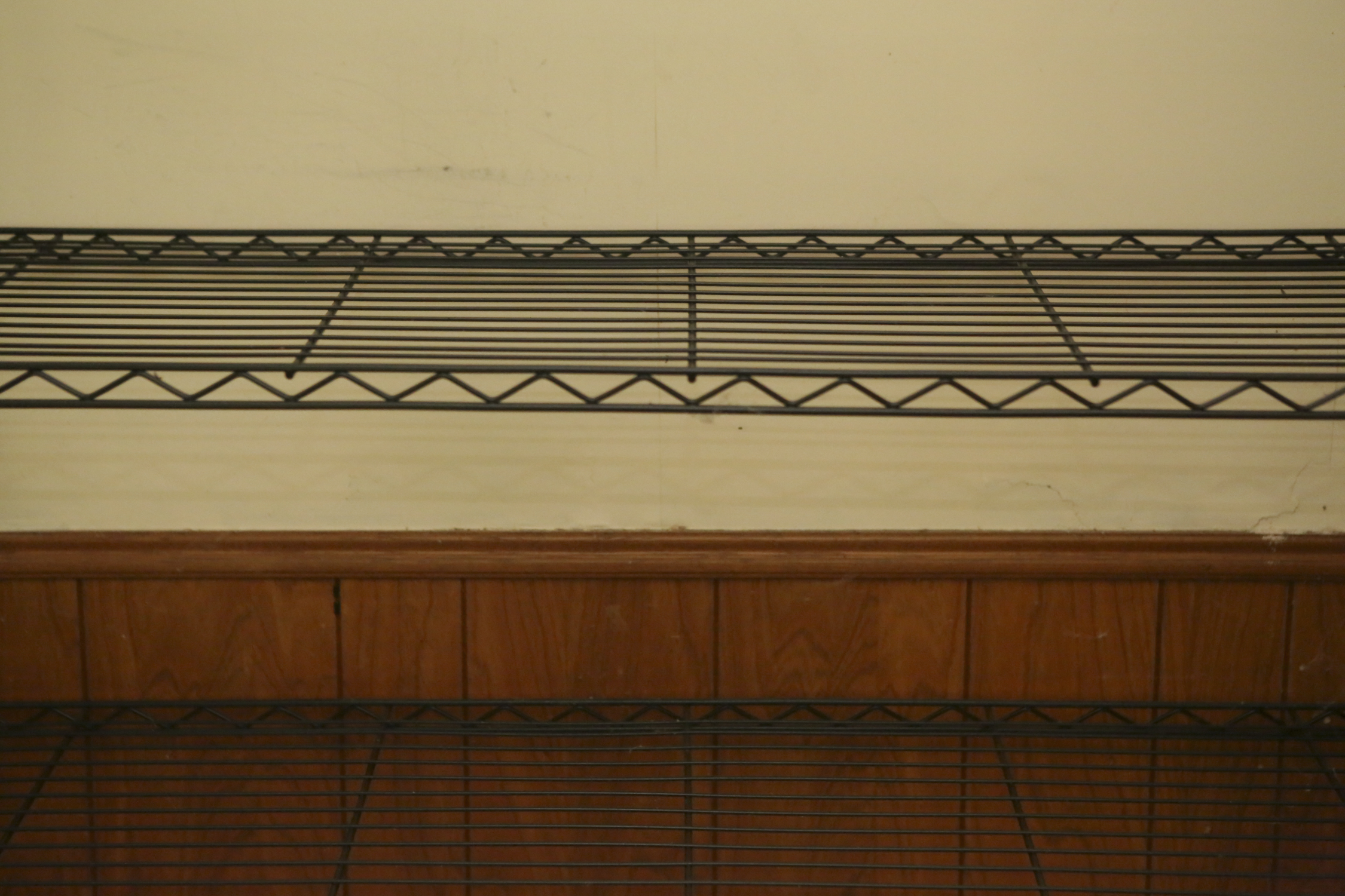 Dark Metal Shelving Unit