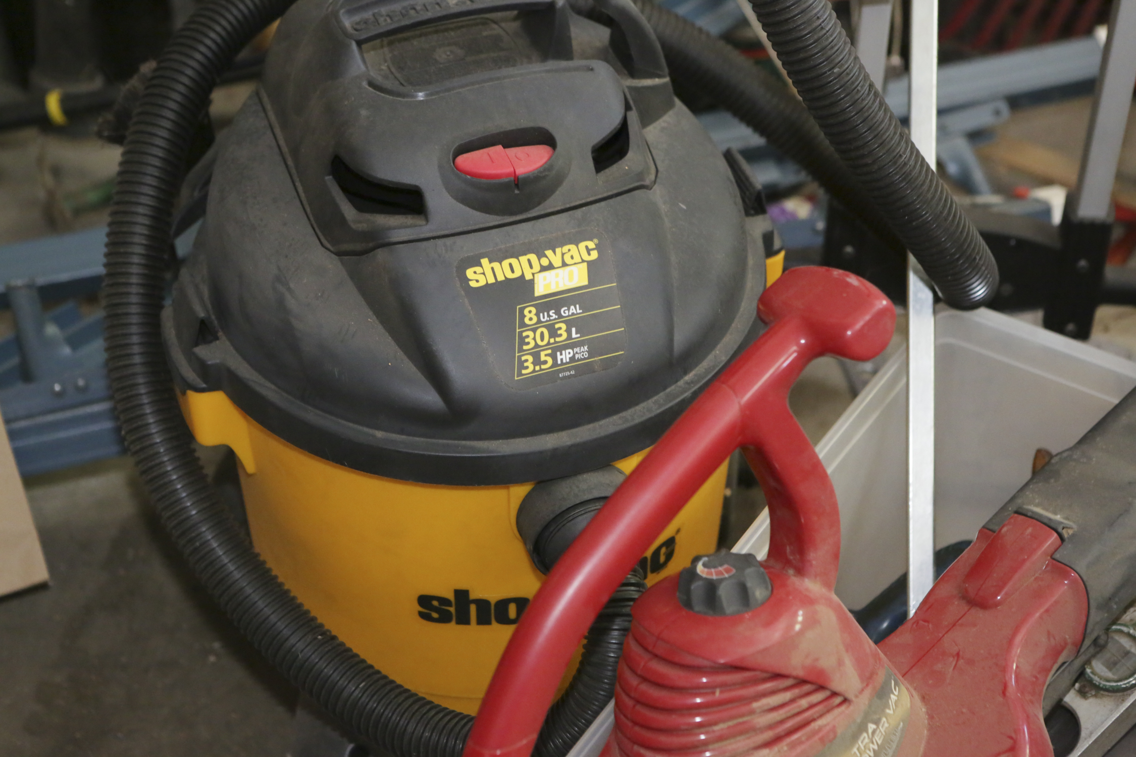 Shop Vac, Leaf Blower, Saw Horses and More