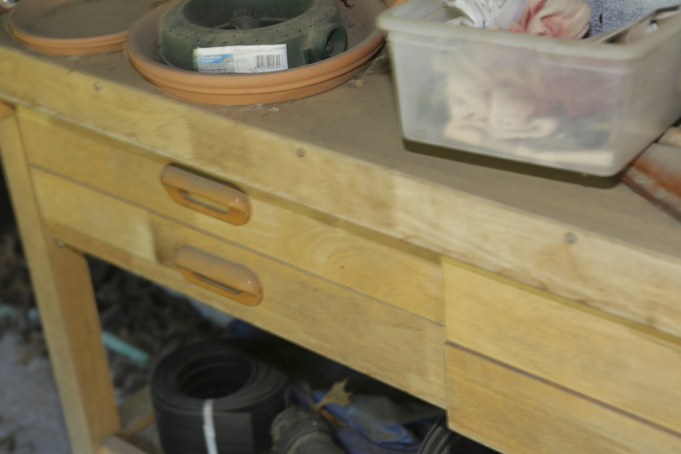 Wooden Workbench, Hand Tools, Hardware and More