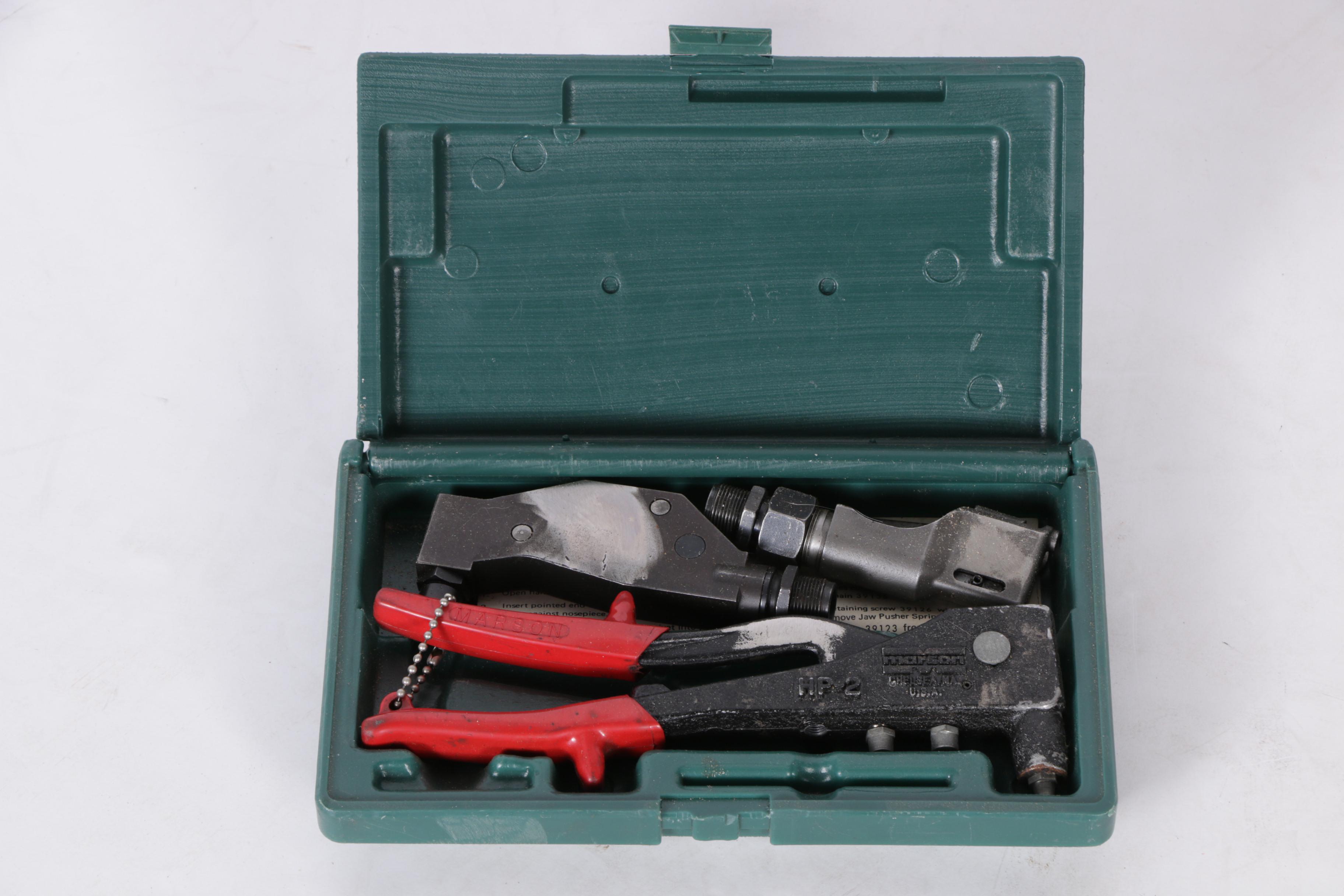 Tap and Die Sets with Marson HP-2 Rivet Gun and Wrenches