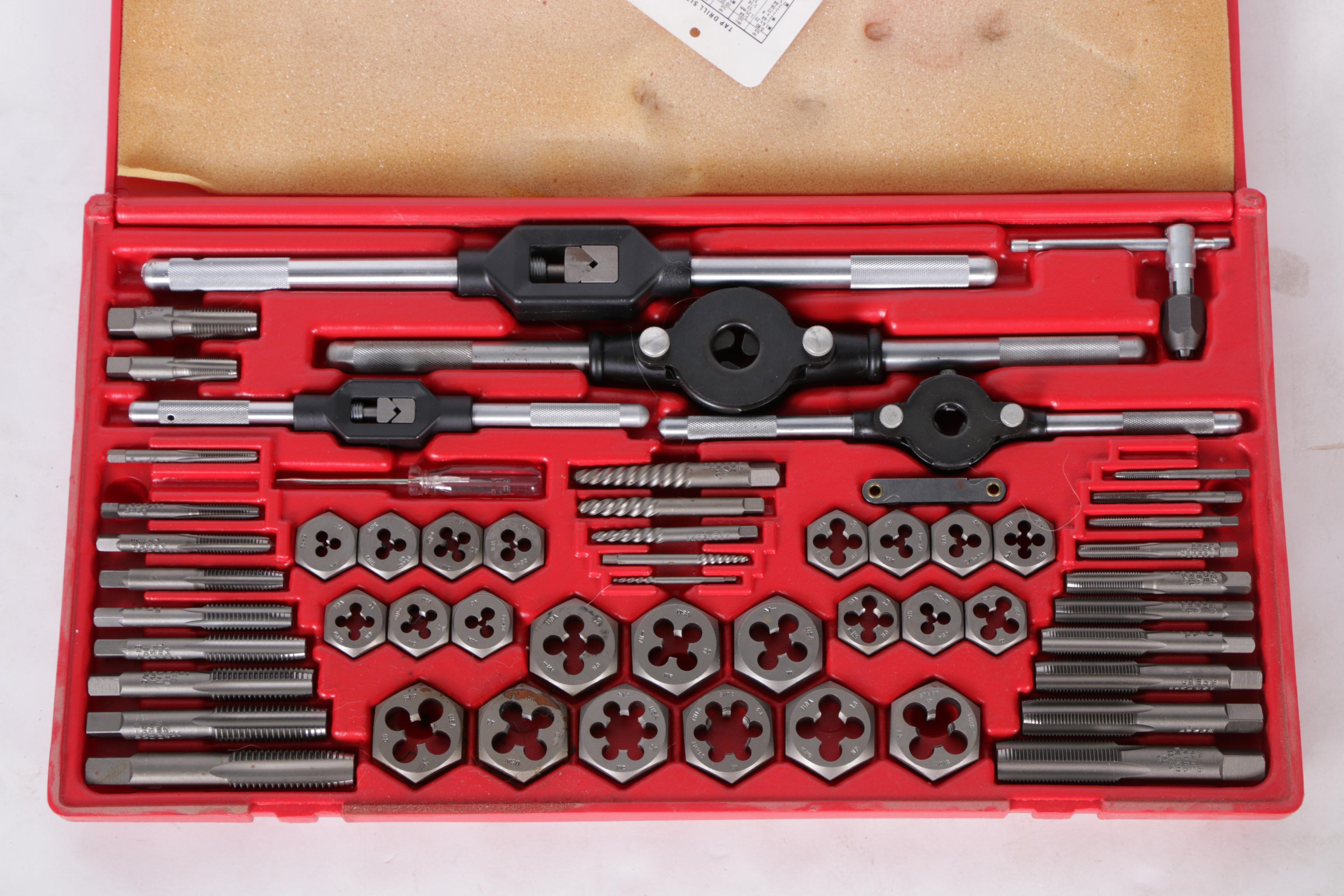 Tap and Die Sets with Marson HP-2 Rivet Gun and Wrenches