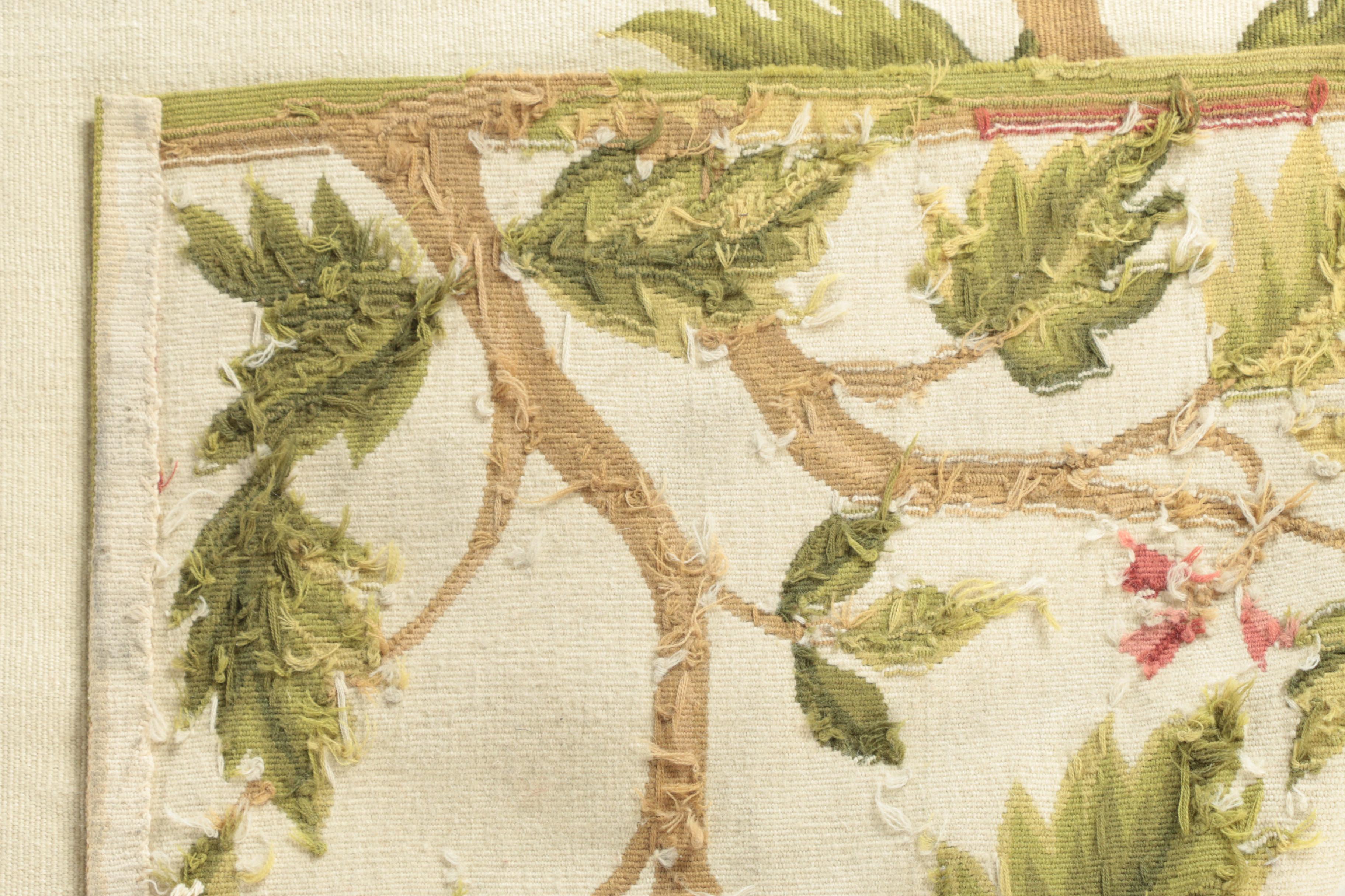 Needlepoint "Summer Aubusson" Wool Carpet Runner attributed to Asmara